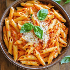 - 12 oz pasta of your choice - 2 large roasted red bell peppers - 1 cup heavy cream - 1 clove garlic, minced - 1 tablespoon olive oil - 1 teaspoon smoked paprika - 1/2 teaspoon red pepper flakes - Fresh basil leaves for garnish - 1/2 cup grated Parmesan cheese - Salt and black pepper to taste For this creamy roasted red pepper pasta, I love to use penne or fettuccine. Both hold the sauce well and add a nice chew. Roasting the red bell peppers brings out their natural sweetness. You can roast them on a grill or under a broiler until they are charred. The heavy cream creates that rich, creamy texture. A single clove of garlic adds flavor without overpowering the dish. Olive oil helps to sauté the garlic and brings everything together. I often add smoked paprika for depth. If you like a bit of heat, red pepper flakes work wonders. Fresh basil leaves are perfect for garnishing and add a fresh taste. Finally, don't forget the Parmesan. It melts beautifully and enhances the creaminess. Adjust salt and black pepper to your liking for the best flavor. For the full recipe, check out the cooking instructions. This dish is simple yet satisfying, perfect for any night of the week. - Bring salted water to a boil. - Cook the pasta according to package instructions. Cooking pasta is easy. Make sure the water is salty. This adds flavor to the pasta. Stir the pasta well while it cooks. This helps it not stick together. When it is done, save a cup of the water. Drain the pasta and set it aside. - How to roast red bell peppers - Peeling and chopping tips To roast red bell peppers, you can use a broiler or a grill. Place them in the heat until they are blackened on all sides. After roasting, put the peppers in a bowl and cover it. This helps the skin come off easily. After about 10 minutes, peel off the charred skin. Cut off the stems and remove the seeds. Now, chop them into smaller pieces for the sauce. - Blending roasted peppers and cream - Adjusting seasoning to taste In a blender, combine the roasted peppers, heavy cream, garlic, smoked paprika, salt, and black pepper. Blend until everything is smooth and creamy. You can taste the sauce to see if you need more salt or pepper. If you want a little heat, add the red pepper flakes too. Mix this creamy sauce with your cooked pasta. If the sauce seems too thick, add some of the saved pasta water. This will make it just right! For the full recipe, check out the details above. Cooking pasta al dente is key for good texture. Al dente means the pasta is firm but cooked through. It holds up better in the sauce. To achieve this, check the package for cooking times. Start tasting a minute early. Before draining, save a cup of pasta water. This liquid is starchy and helps the sauce stick. If your sauce is too thick, add some reserved water. It also adds flavor and creaminess. To boost flavor, try adding spices. A pinch of Italian seasoning or garlic powder works well. Don't forget about fresh herbs like parsley or basil for a fresh taste. If you want more heat, increase the red pepper flakes. Be careful not to overdo it. You want a balance of creaminess and spice. The cream should tone down the heat, making it enjoyable. Pair this dish with a crisp green salad. A simple side salad with lemon dressing adds freshness. You can also serve garlic bread for a comforting touch. For garnishes, sprinkle more Parmesan cheese on top. Fresh basil leaves add color and taste. If you're feeling creative, serve the pasta in a hollowed-out bell pepper. This adds a fun twist and makes it eye-catching. {{image_2}} You can easily add proteins to your creamy roasted red pepper pasta. Chicken, shrimp, or sausage work well. For chicken, grill or pan-fry it until cooked through. Slice it and mix it into the pasta. If you prefer shrimp, sauté them in olive oil until pink and tender. For sausage, cook it in a skillet until browned, then slice or crumble it into the dish. Each protein adds a unique flavor and texture to the meal. If you want a vegetarian version, simply skip the meat. For a vegan option, replace heavy cream with coconut milk or cashew cream. These alternatives keep the sauce rich and creamy. You can also use a gluten-free pasta if needed. Options like rice or chickpea pasta are great substitutes. Feel free to experiment with different sauces. You can swap out the red pepper sauce for a tomato-based sauce or even a fresh pesto. Mixing in other vegetables like spinach or zucchini can add color and nutrition. Just ensure to sauté them until tender before combining them with the pasta. These variations keep the dish exciting and can cater to many tastes. To keep your creamy roasted red pepper pasta fresh, store it in an airtight container. Place the container in the fridge. It will stay good for about three to four days. If you want to freeze it, use a freezer-safe container. Make sure to leave some space at the top since the pasta may expand when frozen. It can last for up to three months in the freezer. When it's time to eat your leftovers, reheat them gently. You can use a microwave or a skillet on low heat. If using a microwave, add a splash of water to the pasta. This helps prevent it from drying out. For a skillet, stir in a little olive oil or cream as you heat it. You can also add leftover pasta to soups or salads for a new twist. You can store creamy roasted red pepper pasta in the fridge for up to four days. In the freezer, it lasts about three months. Always check for signs of spoilage. If you see mold or an off smell, it’s best to toss it. Keeping an eye on these signs helps ensure you enjoy your meals safely. To add some heat, try these tips: - Use more red pepper flakes for extra spice. - Add chopped jalapeños or fresh chili peppers. - Include a dash of hot sauce in the creamy sauce. These options let you control the heat level and make it your own. Yes, you can prep ahead of time. - Cook the pasta and store it in the fridge. - Make the creamy sauce and keep it in an airtight container. - Combine both just before serving for the best taste. This way, you save time and enjoy a quick meal. I recommend these pasta types: - Penne: Holds sauce well in each bite. - Fettuccine: Offers a nice, flat surface for the sauce. - Spaghetti: A classic choice that pairs well. All these options work great and taste delicious. Yes, you can easily make it gluten-free. - Use gluten-free pasta made from rice or corn. - Check labels to avoid hidden gluten ingredients. This way, everyone can enjoy this tasty dish. For the [Full Recipe](#), just follow the steps as usual. This blog post shared a simple and tasty creamy roasted red pepper pasta recipe. You learned about key ingredients, cooking steps, and storage tips. I also covered different variations, like adding proteins or making it vegan. Embrace your creativity in the kitchen! Experiment with flavors and ingredients you love. A delicious dish is just a recipe away. Enjoy your cooking adventure!
