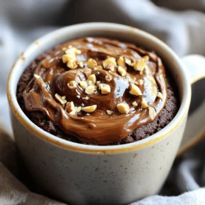 To make a Chocolate Hazelnut Mug Cake, you need a few simple ingredients. Each one plays a key role in creating a tasty treat. Here’s a detailed list of what you’ll need: - 4 tablespoons all-purpose flour - 4 tablespoons granulated sugar - 2 tablespoons unsweetened cocoa powder - 1/8 teaspoon baking powder - 3 tablespoons milk - 2 tablespoons vegetable oil - 1 tablespoon hazelnut spread (like Nutella) - 1 pinch of salt - Optional: Chopped hazelnuts for topping Each ingredient brings its own flavor and texture. The flour and sugar provide the base. Cocoa powder gives it a rich, chocolatey taste. Baking powder helps it rise. Milk and oil add moisture, making the cake soft. Hazelnut spread gives that lovely nutty flavor. A pinch of salt enhances all the tastes. Feel free to add toppings like chopped hazelnuts for a nice crunch. You can also try a dollop of extra hazelnut spread on top for an extra treat. For the full recipe, check the previous section. Get ready for a quick and easy dessert that you can whip up in just minutes! 1. Take a microwave-safe mug. 2. Combine these dry ingredients in the mug: - 4 tablespoons all-purpose flour - 4 tablespoons granulated sugar - 2 tablespoons unsweetened cocoa powder - 1/8 teaspoon baking powder - 1 pinch of salt Stir well to break up any lumps. 3. Next, mix in the wet ingredients: - 3 tablespoons milk - 2 tablespoons vegetable oil Stir until the mixture is just combined. Make sure to scrape the edges to mix all the flour in. 4. Now, add 1 tablespoon of hazelnut spread. Swirl it lightly into the batter. Don't blend it completely; you want some pockets of hazelnut goodness. 1. Place the mug in the microwave. Cook it on high for about 1 minute and 30 seconds. Keep an eye on it to avoid overflow. Microwave times can differ, so adjust as needed. 2. To check for doneness, look for a firm texture on top. If it seems wet, microwave for an extra 15 seconds. 1. After cooking, take the mug out (it will be hot!). Let it cool for a minute. 2. If you want to add toppings, sprinkle chopped hazelnuts on top or add a dollop of extra hazelnut spread. 3. For a fun twist, serve it in a cute bowl or with a scoop of ice cream. Enjoy your delicious mug cake! You can find the Full Recipe for more details. To make the best chocolate hazelnut mug cake, avoid common mistakes. Measure your ingredients carefully. Too much flour can make it dense. Mix ingredients well, but don’t overmix. This keeps your cake light and fluffy. For a fluffy texture, let the batter rest for a few minutes before cooking. This helps it rise better. Always check your microwave time. Start with shorter times and add more if needed. This prevents overflow and dryness. If you need gluten-free options, use a gluten-free flour blend. Almond flour or coconut flour also works. Make sure to adjust the liquid slightly, as these flours absorb more moisture. For dairy-free alternatives, switch the milk for almond or oat milk. You can also use coconut oil in place of vegetable oil. These swaps keep your mug cake just as tasty. You can easily boost flavor by adding spices. A pinch of cinnamon or a dash of vanilla extract makes the cake special. You can even add a bit of instant coffee for a deeper taste. Incorporating chocolate chunks adds extra richness. Just fold them into the batter before cooking. They melt beautifully and make every bite delightful. For the full recipe, check the section above. {{image_2}} You can switch things up with different nut butters. Try almond or peanut butter for a twist. Each choice adds a new layer of flavor. You can also add fruity toppings like sliced bananas or fresh berries. They give a bright taste and lovely color to your mug cake. For a vegan chocolate hazelnut mug cake, replace milk with almond or soy milk. Use a plant-based oil instead of vegetable oil. You can also swap the hazelnut spread for a vegan version. This way, you cater to different dietary needs while keeping it delicious. If you want a low-sugar adaptation, use a sugar substitute like stevia. This keeps the sweetness while cutting down on calories. Pair your mug cake with a scoop of ice cream. The cold ice cream melts into the warm cake, making it extra special. You can also turn your mug cake into a dessert parfait. Layer pieces of the cake with yogurt and fruit in a glass. This adds texture and makes it look fancy. To store your chocolate hazelnut mug cake, let it cool first. Place the cooled mug cake in an airtight container. You can keep it in the fridge for up to two days. When you want to enjoy it again, just reheat it in the microwave for about 15 to 30 seconds. Check it often to avoid overheating. If the cake seems dry, add a little milk before reheating. If you want to freeze the mug cake, wait until it is completely cool. Wrap it tightly in plastic wrap or place it in a freezer-safe bag. You can freeze it for up to one month. To thaw, move it to the fridge overnight or microwave it for 30 seconds. When it comes to toppings, add them after thawing for the best taste. If you freeze the cake with toppings, they may lose their texture. Enjoy your chocolate hazelnut mug cake just the way you like it! For the full recipe, check out the earlier section. Yes, you can! If you don’t have a microwave, you can bake this cake. Use a small oven-safe dish. Preheat your oven to 350°F (175°C). Pour the batter into the dish and bake for about 15 to 20 minutes. Check for doneness with a toothpick. It should come out clean. To make more servings, just multiply each ingredient by the number of servings you want. For example, if you want four servings, use four times each ingredient amount in the Full Recipe. Mix them in a larger bowl, then pour the batter into separate mugs. Adjust the cooking time in the microwave if needed to ensure all mugs cook evenly. If your mug cake overflows, it may be due to too much batter. To fix this, use a smaller mug or reduce the batter amount. You can also place a plate under the mug while cooking to catch any spills. Keep an eye on it while it cooks, and stop the microwave if it starts to rise too much. To check if your mug cake is done, look for a few signs. The top should look set and not shiny. You can also insert a toothpick in the center. If it comes out clean or with a few crumbs, it’s ready. If it’s still wet, microwave it for an extra 10-15 seconds. You learned how to make a delicious mug cake using simple ingredients. We covered the steps, tips, and variations to ensure your success. Remember, you can adjust flavors, try different toppings, and cater to dietary needs. Mug cakes are quick and fun treats, perfect for any time. Enjoy experimenting and sharing your creations with friends. Baking should be enjoyable, so have fun with it! You now have all the tools to make the perfect mug cake every time. Enjoy your tasty results!