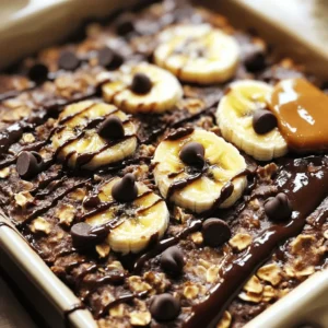 To make these tasty baked oats, you'll need a few key items: - 1 cup rolled oats - 1 ripe banana, mashed - 1 cup almond milk (or any milk of choice) These three main ingredients create a base that is both simple and delicious. Rolled oats give your dish a hearty texture. The ripe banana adds natural sweetness, and almond milk makes it creamy and rich. You can take your baked oats to the next level with some fun toppings: - Dark chocolate chips - Sliced bananas and chocolate shavings - Nut butters Adding dark chocolate chips brings a rich flavor. Sliced bananas on top create a beautiful look. A drizzle of nut butter adds more creaminess and taste. Feel free to mix and match! Let's look at what’s in your baked oats: - Caloric Breakdown: Each serving has about 250–300 calories. This makes it a filling breakfast. - Protein and Fiber Content: You get around 8 grams of protein and 6 grams of fiber per serving. This helps keep you full and satisfied. You can find the Full Recipe for specific amounts and steps to create this delightful dish. - Preheat the Oven Set your oven to 350°F (175°C). This step is key for even baking. - Measure and Combine Dry Ingredients In a bowl, add 1 cup rolled oats, 1 teaspoon baking powder, and a pinch of salt. Mix these well. - Incorporate Wet Ingredients Add 1 ripe mashed banana, 1 cup almond milk, 2 tablespoons almond butter, 1 tablespoon honey, 1/2 teaspoon vanilla extract, and 2 tablespoons cocoa powder. Stir until smooth. - Fold in Chocolate Chips Gently mix in 1/4 cup dark chocolate chips. Save a few for the top. - Baking Process Pour everything into a greased baking dish. Spread the mix evenly. Top with reserved chocolate chips. Bake for 25-30 minutes. The top should be set, and a toothpick should come out clean. - Presentation Tips Serve warm. Add extra banana slices on top. A drizzle of almond butter makes it look fancy. - Garnishing Ideas Sprinkle some chocolate shavings for a special touch. Enjoy your delicious treat! - Oven Temperature Recommendations: Always preheat your oven to 350°F (175°C). This heat level cooks the oats evenly. If you bake at a lower temp, your oats may not set well. - Ingredient Substitutions for Desired Consistency: You can swap almond milk for any milk you like. Use coconut milk for creaminess. If you want a thicker oat dish, add an extra tablespoon of oats. - Overmixing Batter: Mix just until combined. Overmixing makes your baked oats tough. You want a soft, fluffy texture. - Skipping Greasing the Dish: Grease your baking dish well. This prevents sticking and makes serving easier. Use a bit of oil or cooking spray. - Adding Nutritious Add-Ins: Boost your baked oats with nuts or seeds. Try adding chia seeds or walnuts for crunch and nutrition. - Perfecting Sweetness Levels: Adjust sweetness to your taste. If you prefer less sugar, use only half the honey or maple syrup. You can also add ripe bananas for natural sweetness. For the full recipe, don't forget to check the detailed steps and measurements! {{image_2}} You can switch up the basic baked oats recipe to keep things fun. Here are two tasty choices: - Peanut Butter Banana Baked Oats: Add 2 tablespoons of peanut butter to the mix. This will give your oats a creamy, nutty twist. Make sure to mash in an extra banana for sweetness. - Berry Medley Baked Oats: Swap out the banana for 1 cup of mixed berries. Blueberries, strawberries, or raspberries work great. This adds a refreshing burst of fruit flavor to each bite. Want to tweak the recipe for your needs? Here are some easy ways to modify it: - Vegan Version: Use plant-based milk and maple syrup instead of honey. Make sure your nut butter is also vegan. This way, everyone can enjoy it! - Gluten-Free Options: Just swap the rolled oats for certified gluten-free oats. This makes the dish safe for those who avoid gluten. Baked oats are great on their own, but you can make them even better. Try these ideas: - Layered Oats with Yogurt: After baking, layer your oats with yogurt in a glass. This adds creaminess and makes a lovely presentation. - Baked Oats Parfaits: Build a parfait by adding layers of baked oats, fresh fruit, and whipped cream. This is a fun way to serve breakfast or dessert! For the full recipe, check out the details above. Enjoy making these variations! To keep your baked oats fresh, you have a few options. - Refrigerating Options: Place the leftover baked oats in an airtight container. They can last in the fridge for up to 4 days. Just make sure to let them cool down before storing. - Freezing Guidelines: For longer storage, freeze the baked oats. Cut them into portions and wrap each piece tightly in plastic wrap. Then, place them in a freezer-safe bag. They can stay fresh for up to 3 months. When you want to enjoy your baked oats again, reheating is easy. - Best Methods for Reheating: The microwave is the quickest way. Heat individual portions for about 30-60 seconds. For a warm and crispy top, reheat in the oven at 350°F (175°C) for about 10 minutes. - Serving Suggestions After Storage: Add fresh toppings like sliced bananas or a drizzle of honey after reheating. This keeps it tasty and fresh. Knowing how long your baked oats last helps avoid waste. - Duration of Freshness in Refrigerator: As mentioned, they stay good for about 4 days in the fridge. - Signs of Spoilage: Look for changes in texture or smell. If it smells off or has mold, it's best to toss it. Viral TikTok baked oats are a fun and tasty trend. They mix oats with fruits and flavors, then bake them into a warm dish. The trend started when users shared videos of their unique recipes. People loved the idea of a healthy breakfast that looks great. The bright colors and fun toppings made it even better. The dish became popular for its ease and delicious taste. Yes, you can make baked oats ahead of time. Simply prepare the mix and store it in the fridge overnight. This way, you save time in the morning. For best results, bake it fresh when you are ready to eat. If you have leftovers, store them in an airtight container. Keep them in the fridge for up to three days. Yes, you can skip bananas in your baked oats. Use applesauce or yogurt instead for moisture. You can also add sweeteners like honey or maple syrup. Adjust the amount of liquid to keep the right texture. Each substitute changes the flavor a bit, so feel free to experiment. To make fluffy baked oats, focus on your mixing and ingredients. Use fresh baking powder for lift. Avoid overmixing; this keeps air in the batter. You can also add a bit more milk for moisture. This helps create a light and airy texture. Enjoy your fluffy, tasty baked oats! This blog post explored the fun and simple recipe for viral TikTok baked oats. We covered key ingredients like rolled oats, ripe bananas, and almond milk. You learned how to prep, mix, and bake your dish for the best outcome. Plus, I shared tips on texture and common mistakes to avoid. With variations for everyone's tastes, baked oats can fit any diet. Now, it’s time to get creative and enjoy your delicious, healthy treat!