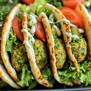 To make crispy air fryer falafel, gather these simple ingredients: - 1 can (15 oz) chickpeas, drained and rinsed - 1 small onion, chopped - 3 cloves garlic, minced - 1/4 cup fresh parsley, chopped - 1/4 cup fresh cilantro, chopped - 1 teaspoon ground cumin - 1 teaspoon ground coriander - 1/2 teaspoon baking powder - 1/2 teaspoon salt - 1/4 teaspoon black pepper - 1/4 teaspoon cayenne pepper (optional, for heat) - 3 tablespoons olive oil (for brushing or spraying) If you don’t have fresh herbs, you can use dried ones. Just use less, about one-third of the amount. For gluten-free falafel, swap regular baking powder with gluten-free options. You can also serve the falafel in lettuce wraps instead of pita. When choosing chickpeas, look for ones that are firm and not soft. If you use dried chickpeas, soak them overnight for the best texture. Fresh herbs make a big difference in flavor. Always choose bright green parsley and cilantro. They should smell fresh and not wilted. To start, gather your ingredients. In a food processor, combine the drained chickpeas, chopped onion, minced garlic, parsley, cilantro, cumin, coriander, baking powder, salt, black pepper, and cayenne pepper if you like some heat. Pulse the mixture until it blends well but still has some texture. You want it to be thick but not too smooth. This gives the falafel its great bite. After mixing, transfer the falafel mixture to a bowl. Refrigerate it for about 30 minutes. Chilling helps the falafel hold their shape while cooking. Now it’s time to shape your falafel. Take a scoop of the mixture and roll it into a ball about 1.5 inches wide. You can also make patties if you prefer. Make sure to press them tightly so they hold together well. If you find the mixture is too crumbly, add a little water, just a teaspoon at a time. This will help it stick. Next, preheat your air fryer to 400°F (200°C). This step is key for getting that crispy texture. Once preheated, place your formed falafel in the air fryer basket in a single layer. Make sure they are not touching to allow even cooking. Cook the falafel for about 12-15 minutes. Flip them halfway through to ensure they brown nicely on both sides. You'll know they are done when they are golden brown and crispy on the outside. Once cooked, remove them from the air fryer and let them cool slightly. Now you can serve your crispy falafel with pita and your favorite toppings. For the full recipe, check out the earlier section. Enjoy! To get that perfect crispy falafel, refrigerate the mixture for at least 30 minutes. This step helps the falafel hold their shape. A cold mixture firms up the balls, making them less likely to break apart while cooking. When it comes to oil, use it wisely. Brush or spray each falafel lightly with olive oil. Too much oil can lead to sogginess, so be sparing. A light coat helps achieve that golden-brown crust. Arrange your falafel properly in the air fryer basket. Place them in a single layer and make sure they do not touch. This allows hot air to flow freely around each falafel, ensuring even cooking. Avoid overcrowding the basket. If you have a lot of falafel to cook, do it in batches. This keeps them crispy and prevents steaming, which can ruin the texture. For toppings, I love using fresh lettuce, tomatoes, and a drizzle of tahini sauce. These add great flavor and crunch. You can also try adding pickles or red onions for a tangy bite. Pair your falafel with sides like hummus or a fresh salad. These flavors enhance the falafel and make your meal complete. Enjoy your Crispy Air Fryer Falafel with your favorite sauces for a fun twist. For the full recipe, check out the details above. {{image_2}} You can spice up your falafel in many ways. If you love heat, add more cayenne pepper. It gives the falafel a nice kick. You can also try mixing in some diced jalapeños for a fresh twist. For a Mediterranean flavor, add sun-dried tomatoes or feta cheese. These ingredients bring a new taste to a classic dish. If you need vegan options, this recipe is perfect. All the ingredients are plant-based. To make it low-carb, swap chickpeas with cauliflower. This keeps the falafel light but still tasty. You can also use almond flour instead of chickpea flour for a keto-friendly choice. Falafel makes a great meal on its own or as part of a dish. Try making falafel salad bowls. Just add greens, veggies, and your favorite dressing. For lunch, wrap the falafel in pita bread with lettuce and tomato. This makes a quick meal that you can take on the go. For more details, check the Full Recipe for Crispy Air Fryer Falafel. To keep your leftover falafel fresh, store them in an airtight container. Line the bottom with paper towels to soak up moisture. This step helps maintain their crispiness. Leftover falafel can last in the fridge for about 3 to 5 days. Always check for any signs of spoilage before eating. If you want to freeze uncooked falafel, shape them first. Place them on a baking sheet lined with parchment paper. Make sure they are not touching. Freeze for about 1 to 2 hours until firm. Then, transfer them to a freezer bag. They can stay in the freezer for up to 3 months. To reheat frozen falafel, simply air fry them at 400°F (200°C) for about 15 to 18 minutes. No need to thaw them first! This method keeps them crispy and delicious. To keep falafel crispy when reheating, use an air fryer or oven. Avoid using a microwave, as it can make them soggy. If reheating in an oven, preheat it to 375°F (190°C) and bake for about 10 minutes. Check them halfway through and flip if needed. This method will help you enjoy your crispy falafel just like when they were freshly made. You can serve falafel with many tasty sides and dips. Here are some popular choices: - Hummus: Creamy and rich, it pairs well with falafel. - Tahini Sauce: This sesame sauce adds a nutty flavor. - Tzatziki: A cool yogurt dip that complements the spices. - Pita Bread: Soft pita wraps the falafel perfectly. - Salad: Fresh greens and veggies add crunch and color. Yes, you can prep falafel ahead of time. Here are steps to consider: - Make the Mixture: Follow the recipe to combine all ingredients. - Chill: Refrigerate the mixture for up to a day. - Shape and Freeze: Form balls and freeze them for later use. - Cook When Ready: Just air fry the frozen falafel when you want them. You can check for doneness by looking for these cues: - Color: They should be golden brown on the outside. - Texture: The outside should be crispy, while the inside is soft. - Cooking Time: Aim for 12-15 minutes in the air fryer. These signs will help ensure your falafel are perfectly cooked! This blog post detailed how to make crispy air fryer falafel. We covered the essential ingredients, such as chickpeas, herbs, and spices. You learned about helpful substitutions and tips for selecting fresh ingredients. We explored step-by-step instructions, cooking techniques, and variations to enhance your dish. By following these guidelines and tips, you can create delicious falafel that fits your tastes. Enjoy experimenting with flavors and presenting your falafel in fun ways! Happy cooking!
