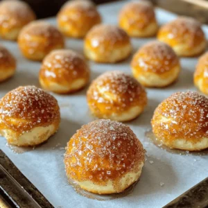 - 1 cup warm water (110°F to 115°F) - 1 packet (2 1/4 tsp) active dry yeast - 2 tablespoons brown sugar - 2 ½ cups all-purpose flour - 1 teaspoon salt - 1/4 cup baking soda - 1/4 cup butter, melted - 1/2 cup granulated sugar - 2 teaspoons ground cinnamon Each ingredient plays a key role in making these pretzel bites tasty. The warm water gives life to the yeast. The brown sugar adds a hint of sweetness that balances the flavors. All-purpose flour gives a great structure, while salt enhances the taste. Baking soda helps develop that beautiful golden color. Butter adds richness, and the cinnamon sugar coating gives that final touch of sweetness. - Each serving: approximately 120 calories - Fats: 3g - Carbohydrates: 20g - Protein: 2g These bites are a fun treat, but they do pack in some calories. With each bite, you're enjoying a mix of carbs for energy and just enough fat for flavor. The protein content is low, which means these are best as a snack or dessert. Enjoy them in moderation, and don’t forget to share! To start, you need to activate the yeast. In a large bowl, mix warm water, active dry yeast, and brown sugar. Let it sit for about 5 to 10 minutes. You want to see bubbles forming on top. This means the yeast is alive! Next, combine all-purpose flour and salt in the bowl. Mix until a dough forms. Knead the dough on a floured surface for 5 to 7 minutes. You want it smooth and elastic. This step is key for good texture. After that, place the dough in a greased bowl. Cover it and let it rise in a warm spot for 1 hour until it doubles in size. Once the dough has risen, punch it down gently. Then, divide it into small pieces, about 1 inch each. Roll each piece into a small rope. Shape it into a ‘U’, twist the ends, and pinch them together. This forms your pretzel shape. Keep them on a floured surface while you shape the rest. Now, let's boil! In a medium pot, bring 6 cups of water to a boil. Add the baking soda carefully. Reduce the heat to a simmer. Drop each pretzel bite into the water for 30 seconds. Use a slotted spoon to remove them. Place the boiled bites on a prepared baking sheet. Next, brush melted butter over each pretzel bite. In a small bowl, mix granulated sugar and ground cinnamon. Sprinkle this mix generously over the bites. Bake in a preheated oven at 425°F for 12 to 15 minutes. Look for a golden-brown color as your sign of doneness. Enjoy these treats warm for the best flavor! For the full recipe, check out the earlier section. To get the best pretzel bites, knead the dough for about 5-7 minutes. It should feel smooth and elastic. If it feels sticky, add a touch more flour. You’ll know the dough is ready when it springs back after you poke it. For rising, place the dough in a warm spot, covered with a towel. It should double in size in about an hour. You can spice up your pretzel bites by adding different flavors. Try mixing in a pinch of nutmeg or a dash of vanilla for a twist. You can also top them with sea salt, garlic powder, or even crushed nuts. For dipping sauces, consider cream cheese frosting or chocolate sauce. They pair well and add extra fun. Serve your cinnamon sugar pretzel bites warm for the best taste. Arrange them on a big platter for parties or gatherings. Add small bowls of dipping sauces around the bites for a nice touch. You can also sprinkle a bit of extra cinnamon sugar on top for a pretty finish. Enjoy these bites with friends, or keep them all to yourself! {{image_2}} To make gluten-free pretzel bites, use gluten-free flour blends. These blends can replace all-purpose flour in equal amounts. You may need to add more moisture, as gluten-free dough can be dry. A bit of xanthan gum can help mimic the stretchy texture of gluten. Make sure to knead the dough well so it binds properly. For vegan pretzel bites, swap butter with coconut oil or vegan margarine. Instead of regular sugar, use a plant-based sweetener if you prefer. Instead of eggs, you can use a flaxseed meal mixed with water as a binder. This will keep the bites soft and flavorful. You might need to adjust baking time for the best results. Get creative with your dough! Add vanilla extract or almond extract for a sweet twist. You can mix in cocoa powder for a chocolatey flavor. For savory bites, try adding herbs like rosemary or garlic powder. Use brown sugar or a mix of coconut sugar and cinnamon for a unique coating. Once your pretzel bites cool, store them in a container. Use an airtight container to keep them fresh. If you don’t have one, wrap them tightly in plastic wrap. This keeps moisture in and prevents them from drying out. You can store them at room temperature for up to two days. If you want them to last longer, place them in the fridge. They can stay fresh there for about a week. To enjoy your pretzel bites again, the oven works best. Preheat your oven to 350°F (175°C). Place the bites on a baking sheet and cover them with foil. Heat for about 10-15 minutes. This helps keep them soft and warm. You can also use a microwave. Just place a few bites on a plate and heat for 15-20 seconds. But be careful; they can get chewy if you heat them too long. If you want to save your pretzel bites for later, freezing is a great option. First, let them cool completely. Then, lay them in a single layer on a baking sheet. Freeze them for about an hour. Once they are firm, transfer them to a freezer bag. This keeps them from sticking together. They can last in the freezer for up to three months. When you want to eat them, let them thaw in the fridge overnight. Then, reheat as mentioned above for the best taste and texture. To make these tasty bites, you start with warm water, yeast, and brown sugar. Mix them and let them bubble. Then, add flour and salt to form a dough. Knead it for about six minutes until it's smooth. Let it rise for an hour. Shape the dough into small pretzels, boil them briefly in baking soda water, and bake until golden. Finally, coat them with butter and cinnamon sugar. You can find the full recipe for more detailed steps. Yes, you can find cinnamon sugar pretzel bites at many grocery stores. Look in the snack aisle or the frozen section. Some mall food courts also sell them fresh. If you want a quick snack, these options are great. The best dips for pretzel bites include cheese sauce, mustard, and chocolate sauce. Cheese sauce adds a creamy contrast to the sweet bites. Mustard gives a nice tangy kick. Chocolate sauce makes for a fun treat for kids. These dips pair well and enhance the flavors of the pretzels. Cinnamon sugar pretzel bites last about two days at room temperature. Keep them in a sealed bag or container. For longer storage, you can freeze them. They stay fresh for up to three months in the freezer. Just reheat them in the oven for best results. Making cinnamon sugar pretzel bites involves simple steps with a few key ingredients. You learned how to prepare the dough, shape the bites, and boil them for great texture. I also shared tips for flavoring and presenting your pretzels, plus variations for vegan and gluten-free options. In the end, these bites are fun to make and delicious. Whether for a party or snack, they’re sure to please. Create, enjoy, and share these treats with friends and family!