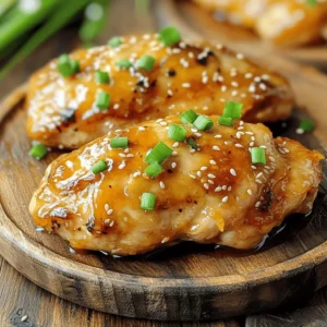 - 4 boneless, skinless chicken breasts - 1 cup fresh orange juice - Zest of 1 orange - 3 tablespoons honey - 2 tablespoons soy sauce (low sodium) - 2 tablespoons olive oil - 2 cloves garlic, minced - 1 teaspoon fresh ginger, grated - Salt and pepper to taste - Chopped green onions and sesame seeds for garnish You can swap chicken breasts for thighs for a juicier meal. If you prefer a sweeter glaze, use maple syrup instead of honey. For a gluten-free option, replace soy sauce with coconut aminos. You can also use garlic powder instead of fresh garlic if that's what you have on hand. When choosing chicken, look for bright pink color and no odor. Fresh oranges should feel firm and heavy for their size. Check for a smooth skin and vibrant color. Fresh ginger should be firm and have a strong aroma. Lastly, for garlic, choose bulbs that are firm and dry. Avoid any that are sprouting or soft. To make orange glazed chicken, start by making the marinade. In a bowl, whisk together: - 1 cup fresh orange juice - Zest of 1 orange - 3 tablespoons honey - 2 tablespoons low sodium soy sauce - 2 cloves minced garlic - 1 teaspoon grated fresh ginger Mix well until it is smooth. Season your chicken breasts with salt and pepper on both sides. Place them in a resealable bag or dish. Pour half of the marinade over the chicken. Seal or cover it and refrigerate for at least 30 minutes. You can let it marinate for up to 2 hours for a stronger taste. You can cook your chicken on a grill or in a skillet. For the grill, preheat it to medium-high heat. If you choose a skillet, heat a non-stick skillet with 2 tablespoons of olive oil over medium-high heat. When the grill or skillet is hot, remove the chicken from the marinade and discard the used marinade. Cook the chicken for about 6-7 minutes on each side. Check the internal temperature; it should reach 165°F (75°C). Look for nice grill marks or a golden color in the skillet. While the chicken cooks, take the remaining marinade and pour it into a small saucepan. Heat it over medium heat and let it simmer for about 5-7 minutes. This will thicken the sauce. Once your chicken is fully cooked, brush the thickened glaze over each piece. Let it caramelize for an extra minute on the heat. After cooking, remove the chicken and let it rest for a few minutes. This helps keep it juicy. When ready, slice and serve it with chopped green onions and sesame seeds on top. To get your chicken perfectly glazed, start with a good marinade. The mix of orange juice, honey, soy sauce, garlic, and ginger makes a great flavor blend. Make sure to marinate the chicken for at least 30 minutes. For a stronger taste, try marinating for up to 2 hours. This adds depth to the flavor and helps the glaze stick. Timing is key when cooking chicken. Grill or pan-fry the chicken for about 6-7 minutes on each side. Check the internal temperature; it should be 165°F (75°C). If you cook it too long, the chicken can dry out. Also, let the chicken rest for a few minutes after cooking. This keeps it juicy and flavorful. Orange glazed chicken pairs well with rice or quinoa. You can also serve it with steamed veggies for a healthy meal. For a fresh touch, add chopped green onions and sesame seeds on top. This not only looks nice but adds extra flavor. If you want more zest, consider serving with extra orange slices on the side. Enjoy! {{image_2}} You can swap orange juice with other fruit juices. Try using pineapple or lemon juice. This will change the taste while keeping it fresh. You can also use maple syrup instead of honey for a unique flavor. For a spicy kick, add a dash of chili sauce to the marinade. Baking the chicken is a great option. Preheat your oven to 400°F (200°C). Place the marinated chicken on a baking sheet. Bake for 25-30 minutes until it reaches 165°F (75°C). Air frying is another fun way. Set the air fryer to 375°F (190°C) and cook for about 12-15 minutes. Both methods yield juicy, flavorful chicken. In Asian cooking, add sesame oil for a nutty flavor. You can also toss in some chopped cilantro for freshness. In Mediterranean dishes, try adding olives or sun-dried tomatoes. Each twist gives your dish a fun new vibe. Don't be afraid to experiment with spices like cumin or paprika! To keep your orange glazed chicken fresh, let it cool down first. Then, place the chicken in an airtight container. Make sure to keep the glaze separate if you can. This way, the chicken won’t get too soggy. Store it in the fridge for up to three days. If you want to enjoy it later, freezing is a great option. When you're ready to eat your leftovers, reheating is simple. You can use the microwave for quick results. Just place the chicken on a plate and cover it. Heat for one to two minutes or until warm. If you prefer a crispy texture, use a skillet. Heat a little olive oil over medium heat and cook the chicken for about five minutes. This way, you'll get a nice sear back on the chicken. To freeze your orange glazed chicken, first wrap it tightly in plastic wrap. Then, place it inside a freezer bag. Make sure to remove as much air as possible. This helps prevent freezer burn. You can freeze it for up to three months. When you're ready to use it, thaw it overnight in the fridge. Then, reheat it using the instructions above for a quick meal. You can serve orange glazed chicken with rice or quinoa. Both pair well and soak up the glaze. Steamed vegetables or a fresh salad also make great sides. Try asparagus or broccoli for a colorful plate. For a fun twist, serve it in taco form with tortillas and toppings. Yes, you can use chicken thighs instead of breasts. Thighs add more flavor and stay juicy. They work well with the orange glaze. Just ensure they cook to an internal temperature of 165°F. Adjust cooking time since thighs may take longer to cook. To store the glaze, pour it into an airtight container. Keep it in the fridge for up to a week. When ready to use, reheat it gently on the stovetop. Stir often to prevent burning. You can also add a splash of water if it thickens too much. In this post, I shared how to make orange glazed chicken. We covered key ingredients, cooking methods, and tips for perfect results. You learned about ingredient swaps and cooking techniques to suit your taste. Remember to store leftovers properly and enjoy them later! With these easy steps, you can impress your friends and family with tasty meals. Keep experimenting, and don’t hesitate to try new flavors. Enjoy your cooking journey!