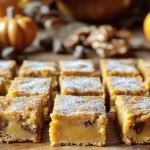 To make these Brown Butter Pumpkin Spice Blondie Bars, you will need: - 1 cup unsalted butter - 1 cup brown sugar - 1/2 cup granulated sugar - 2 large eggs - 1 teaspoon vanilla extract - 1 cup all-purpose flour - 1 teaspoon baking soda - 1 teaspoon pumpkin pie spice - 1/2 teaspoon salt - 1 cup pumpkin puree - 1/2 cup chocolate chips (optional) - 1/2 cup chopped pecans (optional) You can swap some ingredients if needed: - Unsalted butter can be replaced with coconut oil for a dairy-free option. - Brown sugar can be substituted with maple sugar for a unique taste. - Granulated sugar can be replaced with coconut sugar for a healthier choice. - Pumpkin puree can be swapped with applesauce for a lighter texture. Feel free to customize your blondies with these fun add-ins: - Chocolate chips enhance the sweetness and add a rich flavor. - Chopped pecans add a nice crunch and nutty flavor. - Dried cranberries or raisins bring a fruity touch to the bars. - White chocolate chips can add a creamy contrast to the pumpkin and spice. First, set your oven to 350°F (175°C). This warm heat helps the blondies rise well. While the oven heats, prepare a 9x13 inch baking pan. You can grease it with butter or line it with parchment paper. The paper makes it easy to lift out the blondies later. Next, grab a medium saucepan. Add 1 cup of unsalted butter. Heat it over medium heat. Stir it well as it melts. Keep an eye on the color change. You want it to turn golden brown and smell nutty, about 5-7 minutes. Once it reaches this stage, take it off the heat. Let it cool for a few minutes. In a large mixing bowl, pour in the browned butter. Add 1 cup of brown sugar and 1/2 cup of granulated sugar. Mix these until smooth. Then, add the eggs one by one. Stir well after each egg. Don’t forget the 1 teaspoon of vanilla extract; it adds great flavor. In a separate bowl, whisk together 1 cup of all-purpose flour, 1 teaspoon of baking soda, 1 teaspoon of pumpkin pie spice, and 1/2 teaspoon of salt. Slowly add this dry mix to your wet mix. Stir gently until just combined. Finally, fold in 1 cup of pumpkin puree. If you want, add 1/2 cup of chocolate chips or 1/2 cup of chopped pecans. Mix until everything is evenly distributed. Now, pour the batter into your prepared baking pan. Spread it out evenly. Place it in the oven and bake for 25-30 minutes. The edges should look golden, and a toothpick should come out clean when you test the center. Once done, let the blondies cool completely in the pan before cutting them into squares or bars. Enjoy your delicious creation! To make brown butter, start with unsalted butter. Use a medium saucepan and melt the butter over medium heat. Keep stirring as it melts. After a few minutes, the butter will start to foam. This is normal. Watch closely as it changes color. You want a rich golden brown, not burnt. The nutty aroma means it’s ready. Remove it from heat and let it cool a bit before mixing it in. If your blondies turn out too dry, you may have overbaked them. Check at 25 minutes with a toothpick. If it comes out clean, they are done. If you added too much flour, they can also be dry. Measure carefully. On the other hand, if they are too gooey, they need more time in the oven. Adjust your baking time based on your oven's heat. For a fun twist, dust the cooled bars with powdered sugar. This adds a lovely touch. Serve them warm with a scoop of vanilla ice cream. Whipped cream also pairs nicely. If you want to impress, top with chopped nuts or chocolate drizzle. These options enhance the flavor and make for a beautiful presentation. {{image_2}} You can change the flavor of your blondies easily. Add chocolate chips for a sweet touch. You can also try nuts like walnuts or pecans. They add a nice crunch. Want something bold? Try swirls of peanut butter or Nutella. Each addition gives a new twist to the classic recipe. If you're looking to make a healthier version, switch the butter for coconut oil. This gives a nice flavor while cutting down on dairy. You can also reduce the sugar. Use half brown sugar and half applesauce. This keeps the bars moist and cuts calories. For a boost of fiber, add oats or whole wheat flour instead of all-purpose flour. Making these blondies gluten-free is simple! Use a gluten-free flour mix instead of all-purpose flour. These mixes are widely available and work well. Make sure to check that your baking soda is also gluten-free. For a nutty flavor, almond flour is a great choice. Just remember that it may change the texture slightly. To keep your Brown Butter Pumpkin Spice Blondie Bars fresh, store them in an airtight container. Place parchment paper between the layers if you stack them. This helps to avoid sticking. Keep the container in a cool, dry place. Blondies stay good for up to a week at room temperature. If you want them to last longer, refrigerate them. They will stay fresh for about two weeks in the fridge. You can freeze your blondies for later enjoyment. First, let them cool completely. Then, wrap each blondie in plastic wrap. Place the wrapped bars in a freezer bag. Remove as much air as possible before sealing. Write the date on the bag. Frozen blondies can last for up to three months. When you're ready to eat them, just thaw them at room temperature. To enjoy your blondies warm, preheat your oven to 350°F (175°C). Place the blondies on a baking sheet. Heat them for about 10 minutes. You can also microwave them for 15-20 seconds for a quick warm-up. If you like, add a scoop of ice cream on top before serving. This makes for a rich and cozy treat! You can tell the blondies are done when the edges turn golden brown. Insert a toothpick into the center. If it comes out clean or with a few crumbs, they are ready. The baking time is about 25-30 minutes at 350°F (175°C). Keep an eye on them near the end to avoid overbaking. Yes, you can use other spices if you like. Cinnamon, nutmeg, or ginger work well. You can mix and match based on your taste. Just remember to adjust the amounts to keep the flavor balanced. Blondies are made with brown sugar and have a vanilla flavor. They are lighter in color than brownies, which use cocoa powder for a rich chocolate taste. Blondies are chewy and sweet, while brownies are fudgy and dense. Each offers a unique treat for your taste buds. This blog post covered how to make delicious blondies. We discussed the complete ingredient list, suggested substitutions, and optional add-ins to customize your treat. I shared step-by-step instructions for baking, tips for perfecting brown butter, and tricks for solving common issues. You can explore different flavor variations and healthy options. Lastly, I detailed storage practices and answered common questions. Enjoy baking your blondies, and remember to get creative with your ingredients!