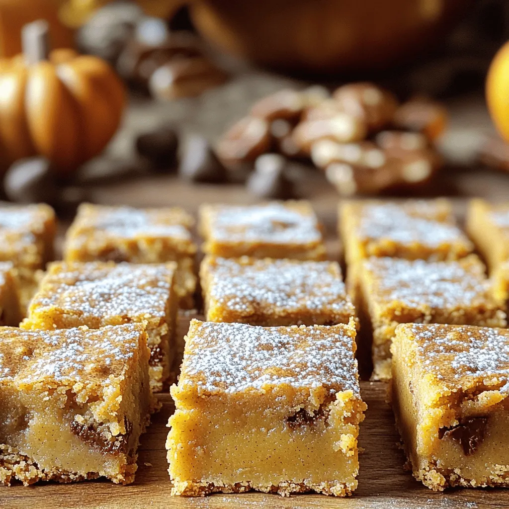 Brown Butter Pumpkin Spice Blondie Bars Delightfully Rich