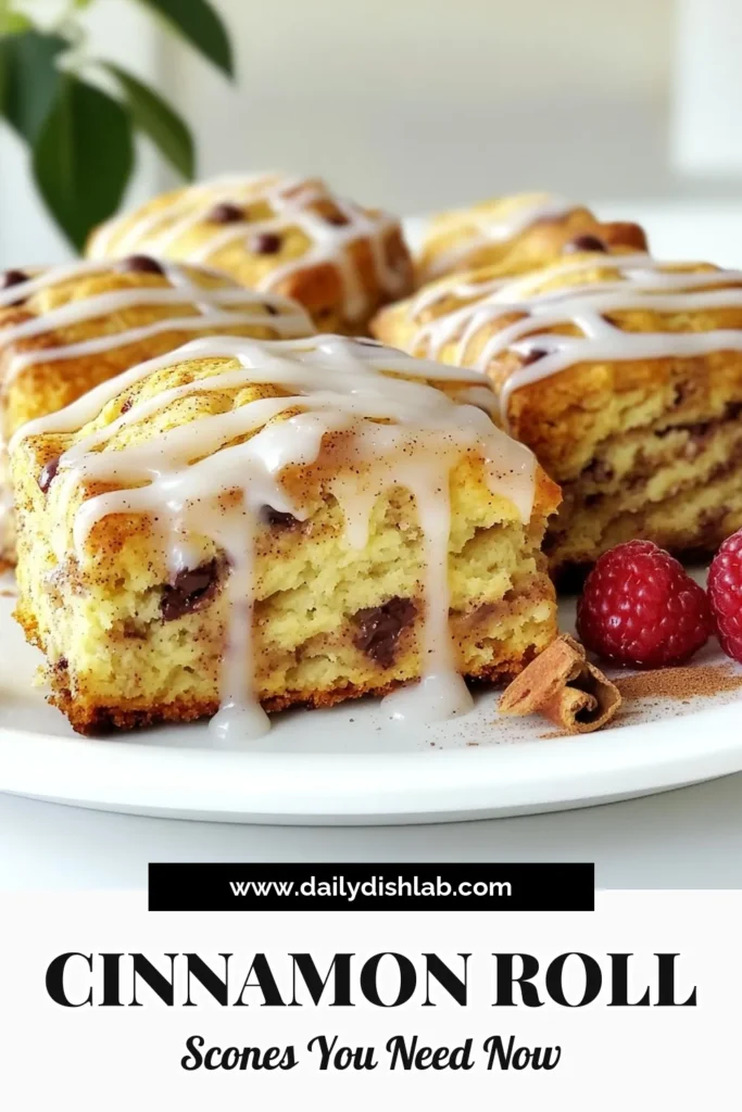 Indulge your taste buds with these delightful Cinnamon Roll Scones! Soft, fluffy, and bursting with cinnamon flavor, they're perfect for breakfast or a sweet treat anytime. This easy recipe combines classic scone texture with a cinnamon filling and a touch of icing for the perfect finish. Ready in just 40 minutes, these scones are a must-try! Click to explore the full recipe and enjoy baking! #CinnamonRollScones #BakingRecipes #SconeRecipe #DessertIdeas