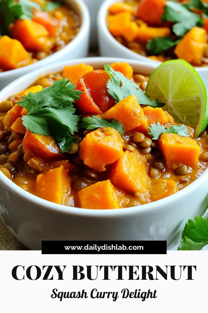 Indulge in the warmth of this hearty butternut squash lentil curry, a perfect mix of comfort and nutrition! Made with fresh ingredients like coconut milk and aromatic spices, this slow cooker recipe is a feast for your taste buds. Easy to prepare and packed with flavor, it's perfect for cozy nights. Click through to discover the full recipe and bring some warmth to your table! #ButternutSquash #LentilCurry #HealthyRecipes #SlowCookerRecipes