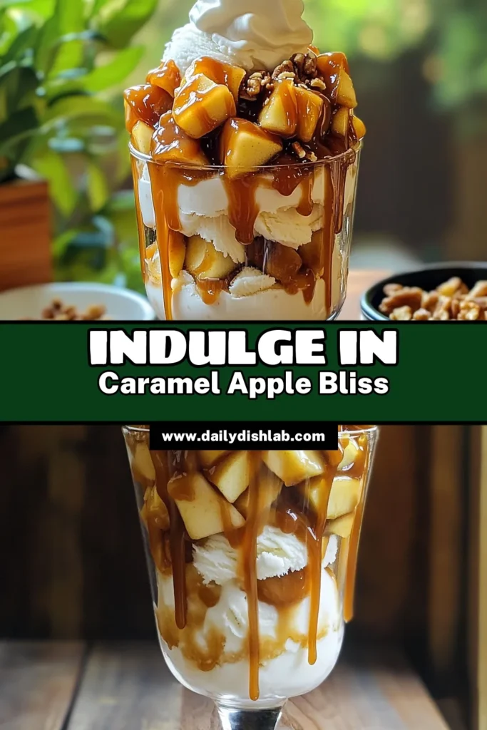 Indulge in the ultimate Caramel Apple Ice Cream Sundae with this easy recipe! Perfect for dessert lovers, this delightful treat features creamy vanilla ice cream topped with warm sautéed apples, rich caramel sauce, and crunchy nuts. Ready in just 30 minutes, it's a fun and delicious way to impress your guests or satisfy your sweet tooth. Click through for the full recipe and make your day a little sweeter! #CaramelAppleSundae #DessertRecipes #IceCreamLovers #SweetTreats
