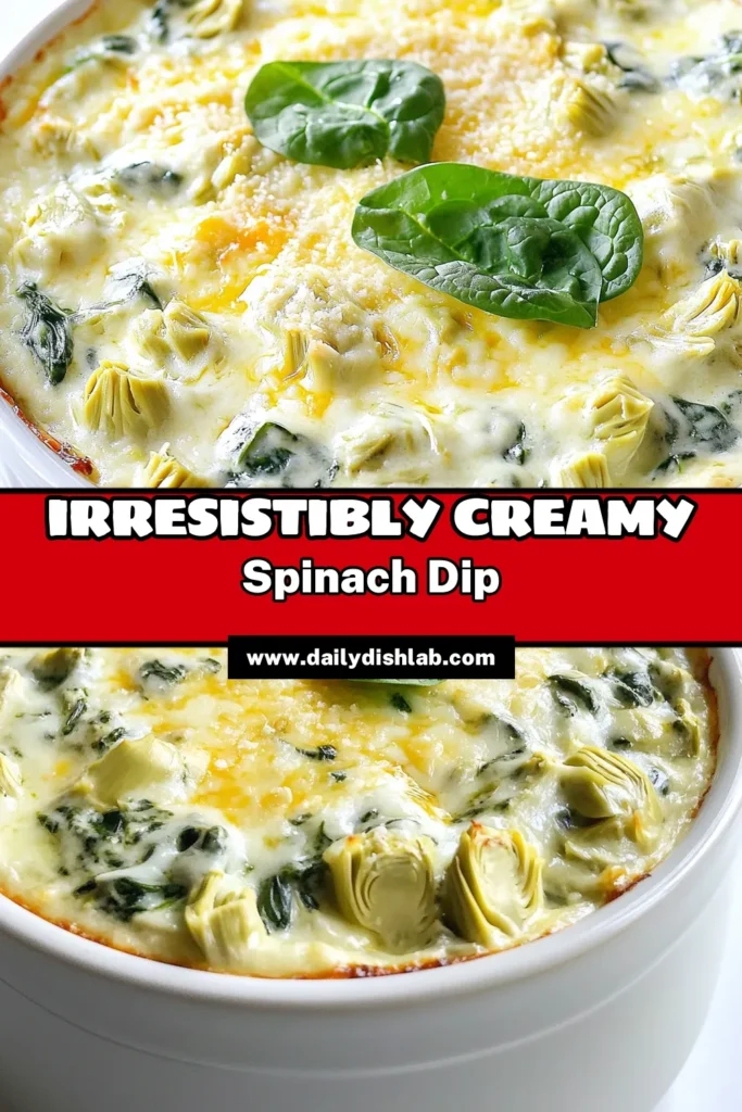 Indulge in the ultimate creamy slow cooker spinach artichoke dip that's perfect for any gathering! This easy recipe combines artichoke hearts, fresh spinach, and a rich blend of cheeses for a deliciously warm dip. With just 15 minutes of prep time, you can create a crowd-pleaser that's sure to impress. Click to explore the recipe and bring this cheesy delight to your next event! #SlowCookerRecipes #SpinachArtichokeDip #ComfortFood #Appetizers