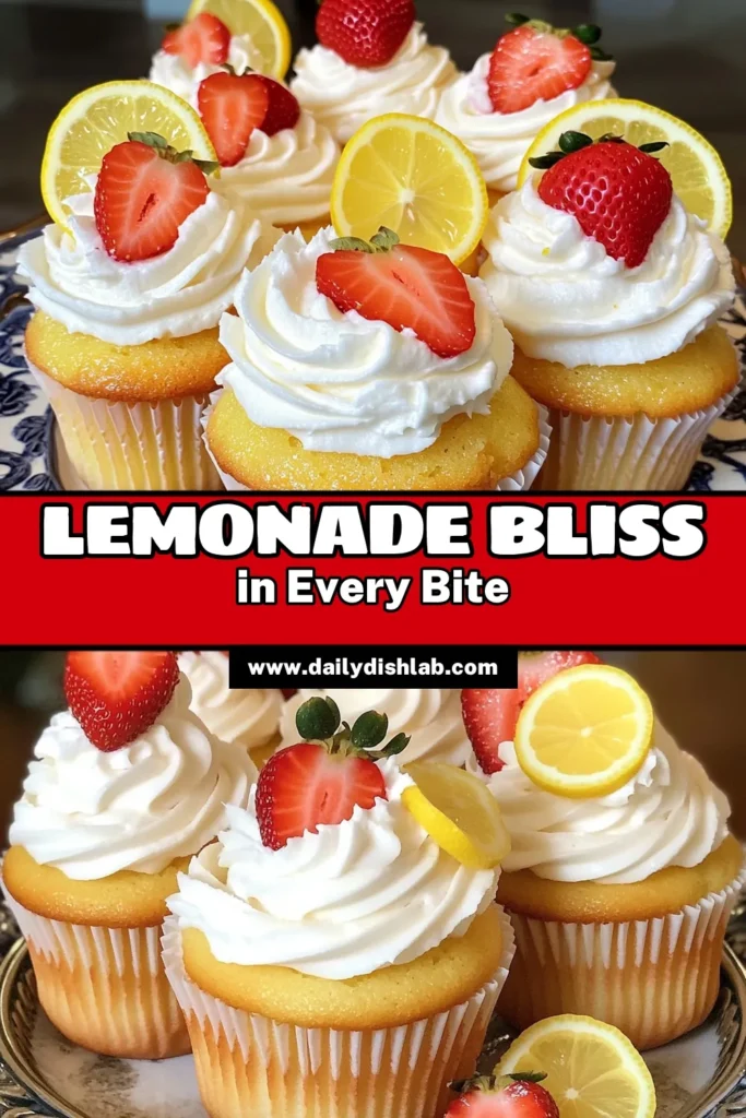 Indulge in the delightful flavor of Strawberry Lemonade Cupcakes! These light, fluffy treats combine fresh strawberries and zesty lemon for a refreshing dessert everyone will love. Perfect for parties or a sweet afternoon snack, they’re as beautiful as they are delicious. Click through to explore the full recipe and impress your friends and family with this fruity treat! #StrawberryLemonadeCupcakes #Baking #CupcakeRecipes #DessertLovers