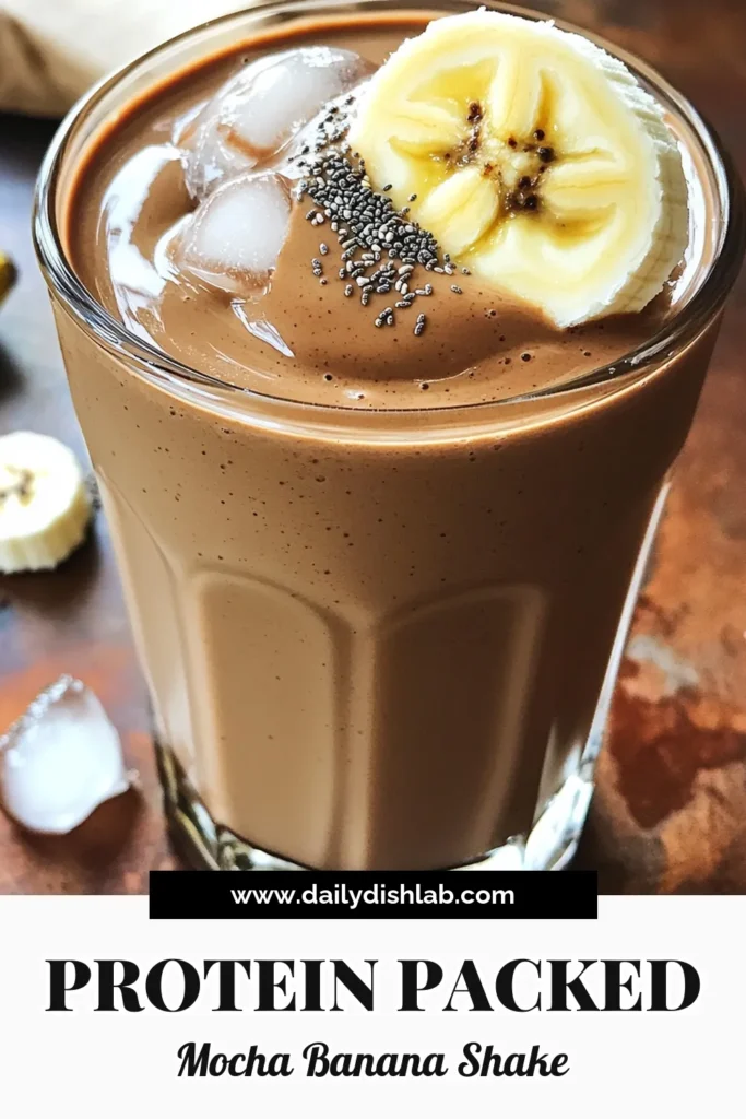 Start your day with a delicious High-Protein Mocha Banana Oat Shake! This creamy blend of ripe banana, almond milk, rolled oats, and protein powder is perfect for a quick breakfast or snack. Boost your energy, satisfy your cravings, and enjoy the rich chocolate flavor with every sip. Ready to whip up this nutritious shake? Click through to discover the full recipe and elevate your smoothie game today!