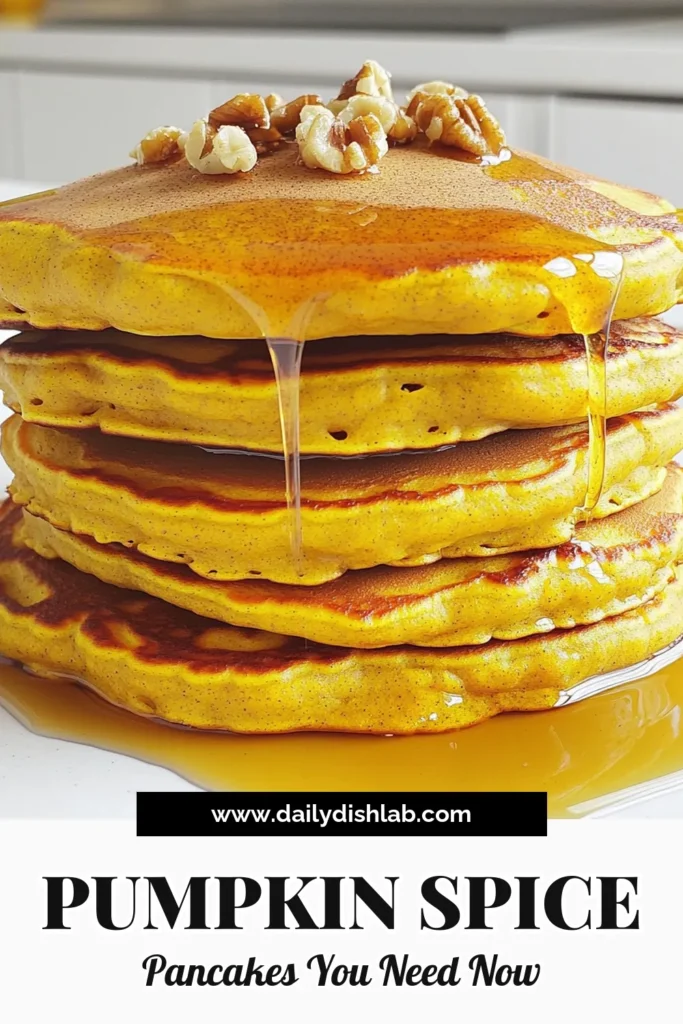Start your day with delicious Pumpkin Spice Protein Pancakes that are not just comforting but also packed with nutrients! Loaded with rolled oats, protein powder, and pumpkin puree, these pancakes are a perfect fall treat. Easy to make in just 20 minutes, they're ideal for a healthy breakfast or brunch. Click through for the full recipe and enjoy the warm flavors of autumn on your plate! #PumpkinSpicePancakes #HealthyBreakfast #ProteinRecipes #FallFlavors