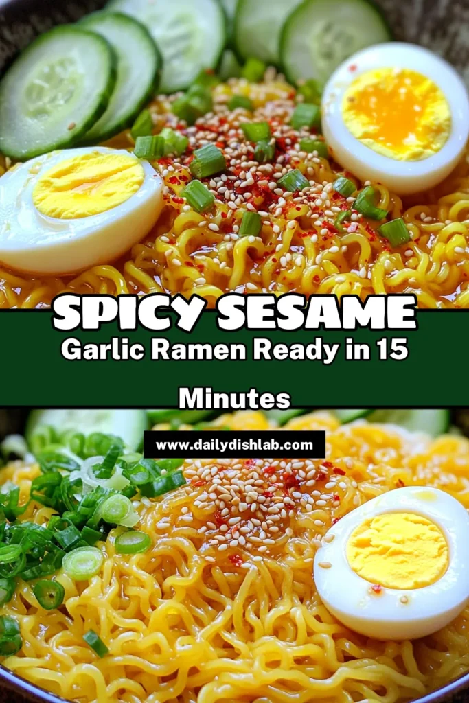 Craving a delicious meal in a flash? Try this Minute Sesame Chili Garlic Ramen! In just 15 minutes, you can whip up a flavorful bowl packed with umami and just the right amount of heat. With simple ingredients like instant ramen, garlic, and sesame oil, it's perfect for busy days. Don't miss out on enhancing your ramen game—click to explore this quick recipe and discover how to create an easy yet satisfying dish today!