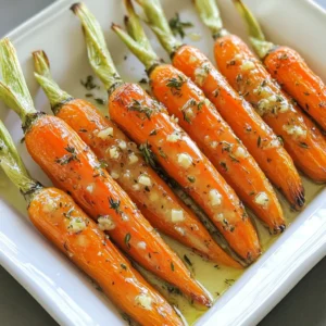 - 1 pound young carrots, scrubbed and trimmed - 4 tablespoons unsalted butter, melted - 4 cloves garlic, minced - 1 tablespoon fresh thyme leaves - 1 tablespoon fresh parsley, chopped - 1 teaspoon honey - Salt and pepper to taste Young carrots are the star of this dish. They are sweet, tender, and colorful. You can find them at farmer's markets or the grocery store. Look for small, firm carrots for the best taste. Next, we have unsalted butter. It gives the dish a rich flavor. Melt it before mixing to ensure it coats the carrots well. Then comes garlic. Using fresh garlic is key. I like to use four cloves, finely minced. Garlic adds a warm, savory taste that pairs perfectly with the carrots. Fresh thyme and parsley bring brightness to the dish. I use one tablespoon of each. They enhance the flavors and make the dish more aromatic. Honey adds a hint of sweetness. It balances out the garlic and herbs nicely. Just one teaspoon is enough for this recipe. Finally, we need salt and pepper. They help bring out the flavors in all the ingredients. Adjust the amounts to suit your taste. These ingredients come together to create a lovely side dish. You can enjoy these garlic herb butter roasted carrots with many meals! Start by scrubbing the young carrots under cold water. This step removes dirt and grit. Trim the tops and tails for a neat look. Next, preheat your oven to 400°F (200°C). A hot oven helps the carrots roast well. In a small bowl, whisk together the melted butter and minced garlic. Add fresh thyme, chopped parsley, honey, salt, and pepper. Mix until smooth. This garlic herb butter adds rich flavor to the carrots. Taste the mixture to ensure it has enough seasoning. Adjust with salt or pepper if needed. Place the cleaned carrots in a large mixing bowl. Pour the garlic herb butter over them. Toss well until all the carrots are coated evenly. Arrange the carrots in a single layer on a baking sheet lined with parchment paper. This keeps them from sticking. Roast in the oven for 25-30 minutes. Stir halfway through to ensure even roasting. Look for tender carrots with a nice caramelized color. Once done, take them out and let them cool for a couple of minutes. Serve warm and enjoy! Using fresh herbs makes a big difference. Fresh thyme and parsley bring bright flavors. Dried herbs can work too, but they lack depth. If you want a twist, try rosemary or dill. Both herbs add their unique taste to the dish. You can also play with seasonings. A pinch of cayenne adds heat. If you like sweet, try maple syrup instead of honey. It gives a nice caramelized edge to the carrots. Roasting is key for great texture. Make sure your carrots are similar in size. This helps them cook evenly. Large carrots take longer, while baby carrots roast faster. Stir halfway through roasting. This gives all sides a chance to brown. Aim for 25-30 minutes at 400°F (200°C). Start checking for tenderness around the 20-minute mark. You want them soft but not mushy. {{image_2}} You can change up the flavors of Garlic Herb Butter Roasted Carrots by using different herbs. Rosemary adds a woodsy taste that pairs well with carrots. Just chop a tablespoon and mix it in. Dill gives a fresh burst, making your dish bright and fun. Try this for a spring vibe! For those who like a little kick, add a pinch of cayenne pepper. This spice brings warmth without overpowering the dish. Start small and taste as you go. You can always add more if you want extra heat. If you want to switch things up, you can use other sweeteners instead of honey. Maple syrup works great for a deeper sweetness. Agave nectar is another good choice for a lighter flavor. Each will give your carrots a nice glaze. Mixing carrots with other vegetables can also bring new flavors. Try adding parsnips for a sweet, earthy taste. You could also use sweet potatoes for a hearty twist. Just cut them into similar sizes as the carrots for even cooking. This way, you’ll have a colorful and tasty side dish! To keep your Garlic Herb Butter Roasted Carrots fresh, store them in the fridge. Place them in an airtight container. They will stay good for about three to five days. If you want to keep them longer, freeze them. Use a freezer-safe bag or container. They can last up to three months in the freezer. Just remember to label your container with the date. When it’s time to enjoy your leftover carrots, the best way to reheat them is in the oven. Preheat your oven to 350°F (175°C). Place the carrots on a baking sheet. Heat them for about 10 to 15 minutes. This method keeps them crispy and tasty. You can also reheat them in a skillet. Just add a little butter and heat over medium-low heat. For serving, you can enjoy them as a side dish with chicken or fish. They also work well in salads or as a topping on grain bowls. The flavors will still shine, making every bite delightful! To make these carrots from scratch, follow these steps: 1. Preheat your oven to 400°F (200°C). 2. Whisk together in a bowl: - 4 tablespoons of melted unsalted butter - 4 cloves of minced garlic - 1 tablespoon of fresh thyme leaves - 1 tablespoon of chopped fresh parsley - 1 teaspoon of honey - Salt and pepper to taste. 3. Prep the carrots: Take 1 pound of young carrots. Scrub and trim them well. 4. Combine carrots and butter: Place the carrots in a large bowl. Pour the garlic herb butter over them. Toss until they are well coated. 5. Arrange on a baking sheet: Lay the carrots in a single layer on a lined baking sheet. 6. Roast the carrots: Cook for 25-30 minutes. Stir halfway through to ensure even cooking. The carrots should be tender with a nice caramel color. 7. Cool and serve: Let them cool for a few minutes, then serve warm. Yes, you can! Here are some tasty alternatives: - Parsnips: They add a sweet, earthy flavor. - Sweet potatoes: These give a lovely sweetness and vibrant color. - Brussels sprouts: They roast well and add a nutty taste. - Beets: They bring a rich color and sweetness. Feel free to mix and match your favorite veggies! Garlic Herb Butter Roasted Carrots pair well with many dishes. Here are a few ideas: - Serve them alongside roasted chicken or turkey for a comforting meal. - They fit perfectly with grilled steak or pork chops. - Add them to a fresh green salad for extra flavor. - Top them with feta cheese or nuts for a fun twist. These carrots will elevate your meal and impress your guests! In this post, we explored how to make Garlic Herb Butter Roasted Carrots. We covered the essential ingredients, from young carrots to fresh herbs. You learned the steps to prep and roast the carrots perfectly. I shared tips for enhancing flavors and creative variations. Storing leftovers and reheating methods were also discussed. Try making these carrots for your next meal. They will bring bright flavors and warmth to your plate. Embrace the fun of cooking and enjoy your delicious results!
