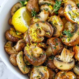 - 1 pound mixed mushrooms (cremini, shiitake, and oyster), cleaned and halved - 4 tablespoons olive oil - 4 cloves garlic, minced - 1 tablespoon fresh rosemary, chopped - 1 tablespoon fresh thyme leaves - 1 teaspoon paprika - Salt and pepper to taste - Zest of 1 lemon - Fresh parsley, chopped (for garnish) Garlic Herb Roasted Mushrooms are simple yet full of flavor. You can find mixed mushrooms like cremini, shiitake, and oyster at your local store. These mushrooms give a nice mix of taste and texture. I use four tablespoons of olive oil to coat the mushrooms. Olive oil adds richness and helps the spices stick. The garlic, minced finely, brings a strong flavor that pairs well with the herbs. For herbs, I like to use fresh rosemary and thyme. One tablespoon of each adds a lovely aroma and taste. Paprika adds a hint of smokiness. Don't forget salt and pepper to enhance the flavors! Finally, I zest one lemon to add a bright touch. It lifts the dish and balances the earthy flavors. Chopped fresh parsley makes a nice garnish, adding a pop of color. Gather all these ingredients, and you are ready to create a delicious side dish! {{ingredient_image_1}} - Preheat your oven to 425°F (220°C). - Grab a large mixing bowl for the mushrooms. - In the mixing bowl, add 1 pound of halved mixed mushrooms. - Pour in 4 tablespoons of olive oil. - Add 4 cloves of minced garlic, 1 tablespoon of chopped rosemary, and 1 tablespoon of thyme leaves. - Sprinkle in 1 teaspoon of paprika, plus salt and pepper to taste. - Toss everything together. Make sure every mushroom gets a nice coat of oil and seasoning. - Spread the mushroom mix in a single layer on a baking sheet lined with parchment paper. - Roast them in the oven for 20-25 minutes. - Stir the mushrooms halfway through. This helps them cook evenly. - When done, take them out and sprinkle on the zest of 1 lemon for a bright flavor. - Toss gently before serving. Enjoy your flavorful side dish! - Look for mushrooms that are firm and dry. - Fresh mushrooms have a pleasant smell. - For great flavor, use cremini, shiitake, and oyster mushrooms. Cremini mushrooms are rich and earthy. Shiitake mushrooms add a deep flavor. Oyster mushrooms are delicate and slightly sweet. Mixing these types gives your dish a unique taste and texture. - Try adding herbs like basil or oregano. - A pinch of red pepper flakes adds heat. - Lemon zest brightens up the dish. Using lemon zest balances the savory flavors. It gives a fresh pop that lifts the mushrooms. This helps to create a well-rounded taste that excites your palate. - Always spread mushrooms in a single layer on the baking sheet. - This allows for even cooking and browning. - Mushroom sizes vary, so adjust your cooking time. Smaller mushrooms cook faster than larger ones. Check them at the 15-minute mark. If they are not golden yet, give them a few more minutes. This ensures each bite is perfectly roasted and tender. Pro Tips Choose Fresh Mushrooms: Always opt for fresh mushrooms with a firm texture and vibrant color for the best flavor and presentation. Customize the Herbs: Feel free to experiment with different herbs like basil or oregano to suit your taste preferences. Don't Overcrowd the Pan: Ensure the mushrooms are spread out in a single layer to allow for even roasting and caramelization. Use High-Quality Olive Oil: A good quality extra virgin olive oil enhances the flavor of the mushrooms, so choose one that you enjoy. {{image_2}} You can use many types of mushrooms for this dish. I love mixing cremini, shiitake, and oyster mushrooms. Each type adds a unique flavor. You can also try wild mushrooms, like chanterelles or morels, for a fun twist. Experimenting with different types lets you discover new tastes. It’s a great way to keep this dish exciting. Want to spice things up? Add chili flakes for some heat. Just a pinch can make a big difference! If you like sweet flavors, drizzle balsamic vinegar on the mushrooms before roasting. This adds a nice touch of sweetness. You can mix and match these flavors to create your perfect dish. Garlic herb roasted mushrooms pair well with many foods. Serve them alongside grilled chicken or fish for a complete meal. They also work great on top of grains like quinoa or rice. You can even use them in salads for added flavor. This dish is versatile and can fit any meal. To keep your garlic herb roasted mushrooms fresh, choose the right container. Glass containers work well, as they seal tightly. You can also use plastic containers. Make sure to let the mushrooms cool before sealing them. Store the mushrooms in the fridge for up to three days. If you want to keep them longer, freezing is a good option. Place them in an airtight bag or container. They can last for up to three months in the freezer. When reheating, you want to keep the texture and flavor. The best method is to use an oven or a skillet. Preheat your oven to 350°F (175°C) and spread the mushrooms on a baking sheet. Heat for about 10 minutes. This helps them stay crispy. If using a skillet, heat it over medium heat. Add a splash of olive oil and sauté the mushrooms for about five minutes. This warms them nicely while keeping their taste. Avoid the microwave if you can, as it may make them soggy. Yes, you can use dried herbs. They have a stronger flavor. Use about one-third the amount. For instance, if the recipe calls for one tablespoon of fresh rosemary, use one teaspoon of dried. Dried herbs work well when fresh is not available. But fresh herbs give a brighter taste. Cremini, shiitake, and oyster mushrooms are ideal. They roast well and have great flavors. Cremini mushrooms are firm and have a rich taste. Shiitake mushrooms add a nice earthy note. Oyster mushrooms are tender and cook quickly. Always choose mushrooms that look fresh and firm. Avoid mushrooms that are slimy or darkened. Mushrooms last about five to seven days in the fridge. Store them in a paper bag. This keeps them dry and fresh. Avoid sealing them in plastic. Plastic traps moisture and makes them spoil faster. If you notice any dark spots, clean them off quickly. To sum it up, we explored how to choose and roast diverse mushrooms. You learned about key ingredients, from the best types of mushrooms to spices and herbs. I shared tips to elevate their taste and how to store leftovers. Remember, experimenting is key! Enjoy your roasted mushrooms as a tasty side or topping, and don't hesitate to mix flavors. Simple steps yield amazing results. Now, grab your mushrooms and get cooking!