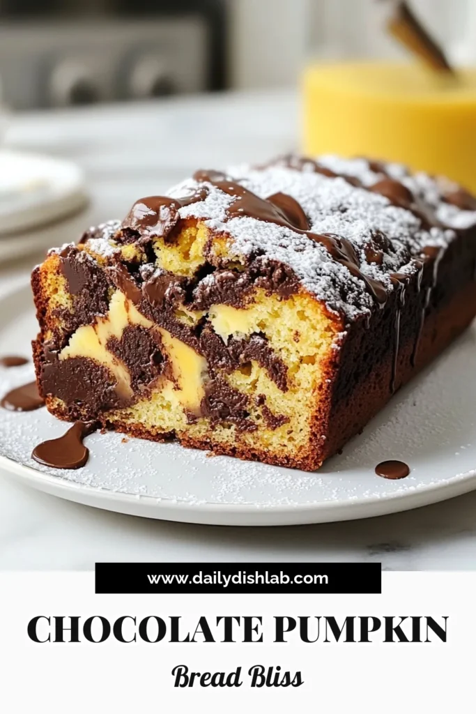 Satisfy your sweet tooth with this delicious Choco-Pumpkin Bread Recipe! This Pumpkin Chocolate Chip Loaf blends warm fall spices with rich chocolate for the perfect comfort food. Easy to make, this Easy Pumpkin Bread is ideal for gatherings or cozy nights in. Try this delightful Fall Dessert Recipe that's sure to impress! Save this recipe and enjoy an incredible Chocolate Pumpkin Dessert today! #PumpkinBread #FallBaking #DessertRecipes #PumpkinSpice