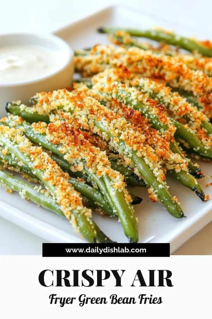Enjoy a delightful twist on snacking with our Air Fryer Crispy Green Bean Fries! This simple recipe transforms fresh green beans into a crunchy, flavorful treat perfect for any occasion. With easy ingredients and quick prep time, you'll have a delicious appetizer ready in no time. Check out the full recipe to uncover tips for serving and elevating your presentation. Get ready to impress your guests! #AirFryerRecipes #HealthySnacks #CrispyGreenBeans #EasyCooking