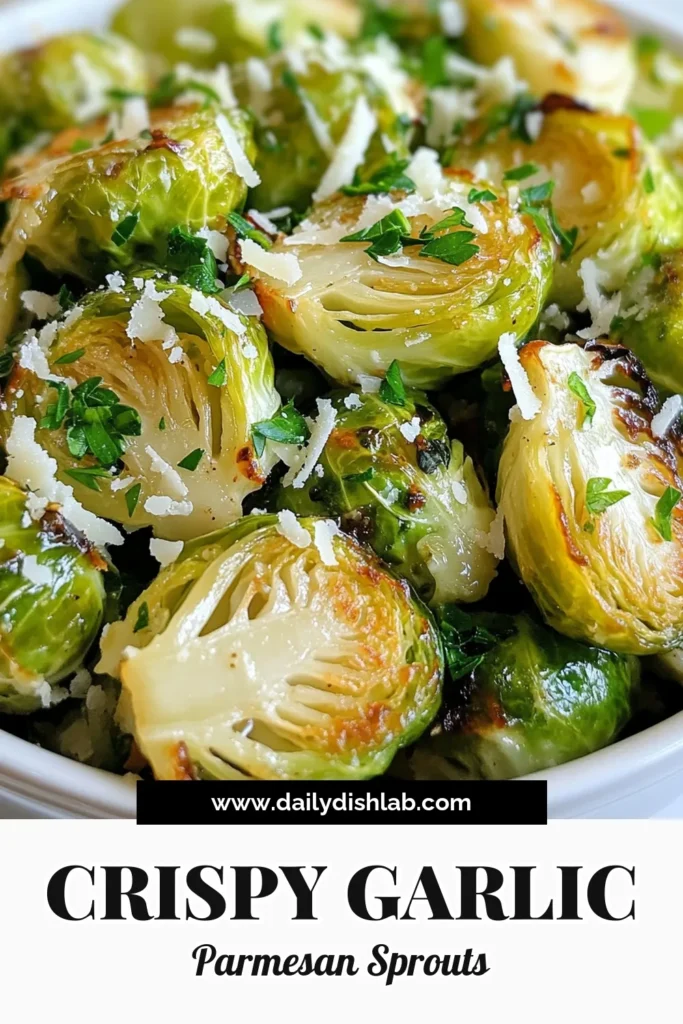 Discover the perfect Garlic Parmesan Brussels Sprouts recipe that will elevate your meal! This easy Brussels sprouts side dish combines roasted Brussels sprouts with savory garlic and melted Parmesan cheese for a deliciously healthy vegetable recipe. Ready in just 35 minutes, it’s ideal for any occasion. Save this flavorful recipe for your next family dinner or holiday gathering! #GarlicParmesanBrusselsSprouts #HealthyRecipes #SideDish #BrusselsSprouts