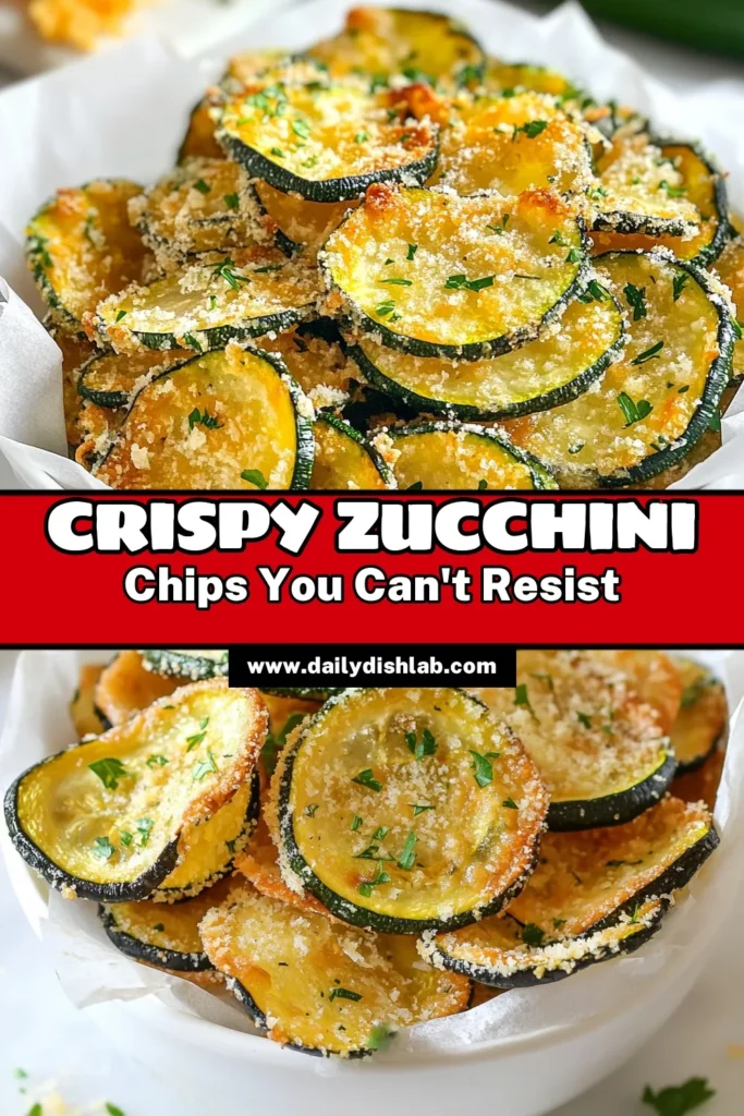 Discover the ultimate healthy snack with this Crispy Garlic Parmesan Zucchini Chips recipe! These baked zucchini chips are panko coated for an extra crunch and packed with delicious garlic Parmesan flavor. Perfect for satisfying your snack cravings guilt-free, this healthy snack recipe is easy to make in just 35 minutes. Ready to elevate your snacking game? Click for the full recipe and enjoy! #ZucchiniChips #HealthyEating #SnackIdeas #YummyRecipes