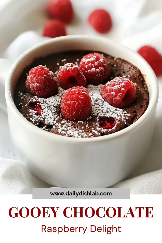 Indulge in a quick and delicious Chocolate Raspberry Mug Cake, perfect for satisfying your sweet tooth in minutes! This easy microwave cake recipe is a single serving dessert, combining rich chocolate flavor with fresh raspberries for a delightful treat. Simple and eggless, this mug cake is your go-to for instant satisfaction. Ready in just 5 minutes! Try this indulgent chocolate raspberry mug cake today! #MugCake #SingleServingDessert #MicrowaveRecipe #ChocolateDessert