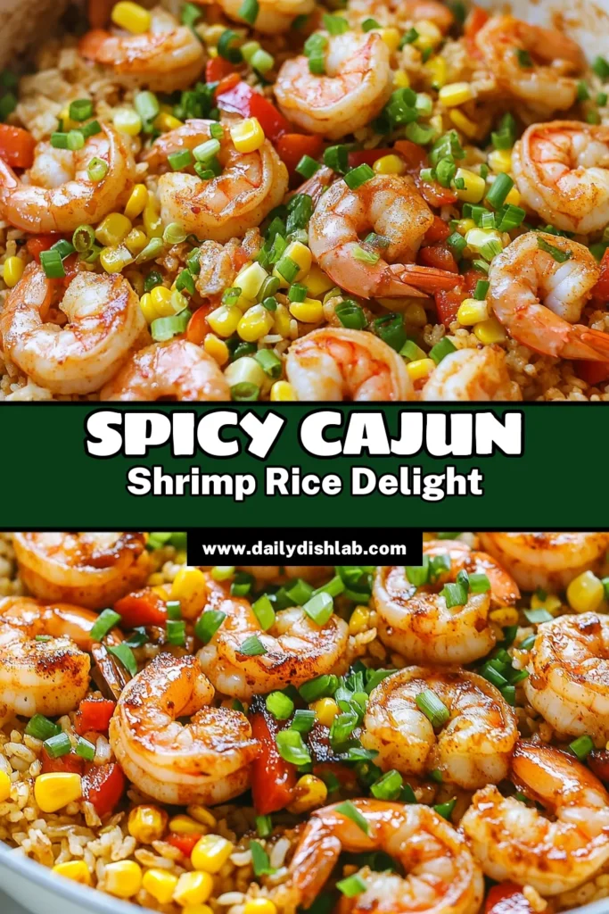 Discover the perfect Cajun shrimp skillet recipe that's easy to make and packed with flavor! This one-pot Cajun dinner combines succulent shrimp, colorful bell peppers, and fluffy rice, all seasoned to perfection with flavorful Cajun seasoning. Ideal for busy weeknights, this shrimp rice recipe ensures a delightful meal in just 30 minutes. Try this easy shrimp recipe today for a simple yet satisfying dinner. Save this recipe for your next cooking adventure! #CajunCuisine #OnePotMeals #ShrimpRecipe #EasyDinnerIdeas
