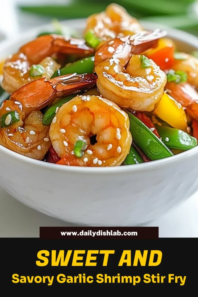 Discover the perfect quick shrimp dinner with this delicious honey garlic shrimp stir fry recipe. This easy stir fry recipe features succulent shrimp tossed with seasonal vegetables, all coated in a sweet and savory honey garlic sauce. In just 20 minutes, you can create a flavorful garlic shrimp with vegetables that your family will love. Don’t miss out—try this quick and tasty meal tonight! #HoneyGarlicShrimp #ShrimpStirFryRecipe #QuickDinner #EasyRecipes
