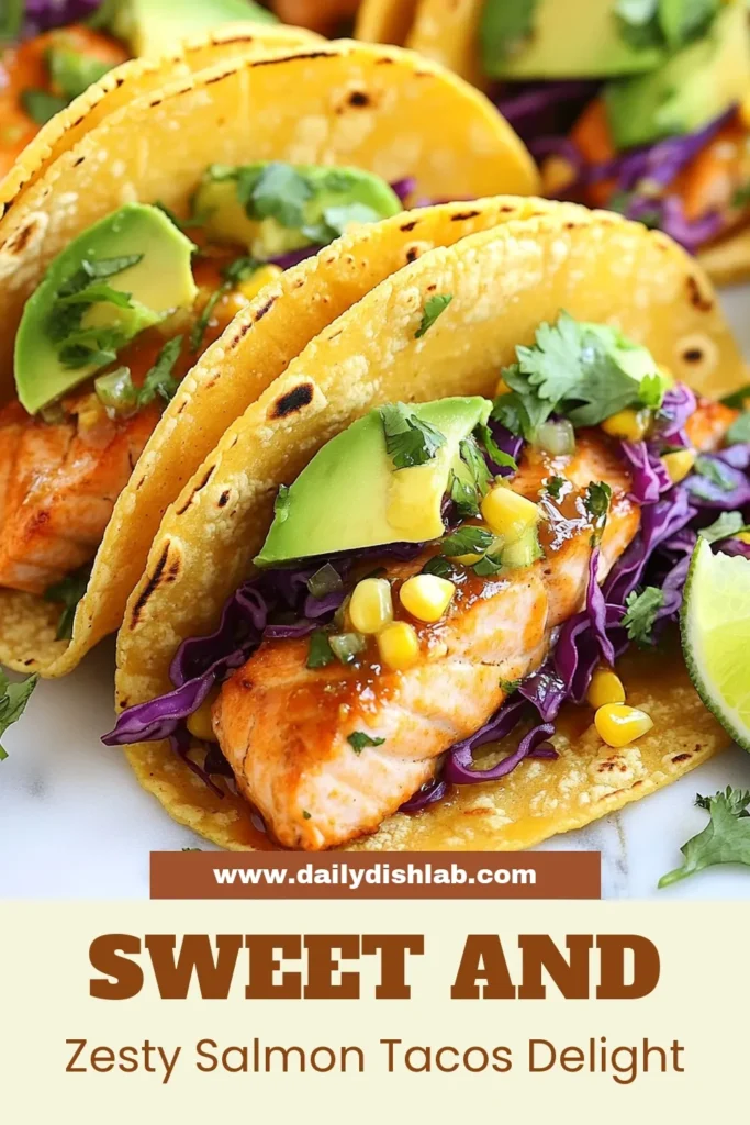 Indulge in delicious Honey Lime Salmon Tacos with this healthy salmon taco recipe that's perfect for a weeknight dinner. These easy fish tacos are bursting with flavor, featuring marinated grilled salmon topped with creamy avocado and crunchy cabbage. Perfect for any taco night! Try these avocado salmon tacos today and elevate your meal prep. Save this recipe for a quick and healthy dinner option! #HoneyLimeSalmonTacos #EasyFishTacos #GrilledSalmonTacos #HealthyRecipes