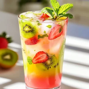 To make the best Strawberry Kiwi Agua Fresca, you need fresh and ripe ingredients. Here’s what to gather: - 2 cups fresh strawberries, hulled and sliced - 3 ripe kiwis, peeled and chopped - 4 cups cold water - Juice of 1 lime - Pinch of salt These fresh fruits give the drink a bright flavor. The strawberries add sweetness, while kiwis bring a tart taste. You might want to adjust the sweetness based on your taste. Here’s how: - 3 tablespoons agave syrup (or honey to taste) Start with three tablespoons. Taste the agua fresca after mixing. If it's not sweet enough, you can add more agave syrup or honey. This step lets you control the sweetness. Serving is fun and creative! Here are some ideas: - Ice cubes - Fresh mint leaves for garnish Serve the agua fresca over ice in tall glasses. The ice keeps it cold and refreshing. Add fresh mint leaves on top for a nice touch. They also add a lovely aroma to the drink. {{ingredient_image_1}} First, take your fresh strawberries and slice them. You need about 2 cups of these. Next, peel and chop 3 ripe kiwis. Add both fruits to your blender. Blend until smooth. This step makes a tasty base for our agua fresca. Now, pour this blended mixture through a fine mesh strainer. This helps remove any pulp. Use a spatula to push the liquid through. This step gives your drink a smooth, refreshing texture. In a large pitcher, mix the remaining 2 cups of cold water. Add the agave syrup, lime juice, and a pinch of salt. Stir well to combine everything. Taste your agua fresca. If you want it sweeter, add more agave syrup. Serve over ice cubes in tall glasses. Garnish with fresh mint leaves for a lovely look. Enjoy your drink! When picking strawberries, look for bright red color and shiny skin. They should smell sweet. Ripe strawberries will be firm but not hard. For kiwis, choose ones that feel slightly soft when you press them. A good kiwi has a smooth skin and a rich brown color. If they are too hard, they are not ripe yet. Taste your agua fresca after mixing. If it’s not sweet enough, add more agave syrup or honey. You can also squeeze in more lime juice for a tangy kick. A pinch of salt can help balance the flavors, too. This small touch brightens up the taste. Try adding other fruits for extra flavor. Pineapple or mango can add a tropical twist. Fresh herbs like basil or mint give a fresh taste. If you want a spicy kick, a small piece of jalapeño can add a fun twist. Just blend it with the fruit for a unique flavor. Pro Tips Use Ripe Fruits: Ensure your strawberries and kiwis are perfectly ripe for the best flavor and sweetness. Chill Your Ingredients: For a refreshingly cold drink, chill your fruits and water beforehand. Experiment with Sweeteners: Feel free to substitute agave syrup with other sweeteners like maple syrup or stevia, depending on your preference. Add More Citrus: For an extra zing, consider adding more lime juice or even a splash of lemon juice to enhance the flavor profile. {{image_2}} You can add other fruits to your Strawberry Kiwi Agua Fresca. Try using mango or pineapple for a tropical twist. Just chop them up and blend them with the strawberries and kiwis. This mix gives your drink a new flavor and a bright color. You can also use coconut water instead of regular water for a fun, sweet taste. Adding herbs can change the flavor of your agua fresca. Mint is a great choice. Just toss in a handful while blending the fruits. You can also try basil or cilantro for something unique. If you like spice, a touch of ginger can give it a nice kick. Remember to blend well to mix the flavors. If you want a healthier drink, skip the agave syrup or honey. Use ripe fruits for natural sweetness instead. You can also add a little extra lime juice. This helps balance the flavors without added sugar. Enjoy a refreshing drink that tastes great and fits your healthy lifestyle! To store your leftover Strawberry Kiwi Agua Fresca, pour it into a clean pitcher. Use a lid or plastic wrap to cover it tightly. This keeps the drink fresh and prevents spills. If you have any ice in the drink, remove it before storing. Ice can make the agua fresca too watery. Your agua fresca will stay fresh in the fridge for about 2 to 3 days. After that, the flavors may fade. If you notice any strange smells or changes in taste, it’s best to toss it out. Always check for freshness before serving. To keep your agua fresca fresh longer, try these tips: - Store it in a glass container. Glass helps maintain flavor. - Keep it away from strong-smelling foods in the fridge. - Add fresh mint leaves just before serving. This adds a nice touch and helps it taste fresh. With these storage tips, you can enjoy your Strawberry Kiwi Agua Fresca for days! You can make Strawberry Kiwi Agua Fresca without a blender. First, mash the strawberries and kiwis with a fork or potato masher. Then, add the mashed fruit to a large pitcher. Pour in the cold water. Stir well to mix the fruit and water. Use a fine mesh strainer to remove the pulp. Add agave syrup, lime juice, and a pinch of salt. Stir until well mixed. Serve over ice and garnish with mint leaves. This method gives you a chunkier texture. Yes, you can use frozen fruit for this recipe. Frozen strawberries and kiwis work well. Just let them thaw a bit before you mash them. This helps them break down easier. You may need to add a little more water since frozen fruit can be a bit thicker. The flavors stay fresh and tasty, and it’s a great way to enjoy this drink anytime. Strawberry Kiwi Agua Fresca is packed with benefits. Strawberries are rich in vitamin C and fiber. They help your immune system and digestion. Kiwis also provide a good dose of vitamin C and potassium. They can boost your heart health and improve digestion. Adding lime juice gives an extra vitamin C kick. This drink is low in calories, making it a great choice for hydration. Plus, it's a fun way to enjoy fruit! Strawberry Kiwi Agua Fresca is refreshing and easy to make. We covered the key ingredients, blending techniques, and tips for great taste. Remember to store leftovers well to enjoy later. Explore variations to keep it exciting. My final thought: enjoy crafting your own version of this drink. It’s delicious and a fun way to enjoy fresh fruit!