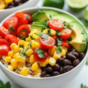 - 1 cup brown rice - 1 can black beans, rinsed and drained - 1 cup corn kernels (fresh or frozen) - 1 red bell pepper, diced - 1 yellow bell pepper, diced - 1 medium zucchini, diced - 1/2 cup red onion, thinly sliced - 1 cup fresh cilantro, chopped You need brown rice for a hearty base. It gives fiber and taste. Black beans add protein and a creamy texture. I love using corn for sweetness, and the diced bell peppers and zucchini bring color and crunch. Red onion adds a slight bite, while fresh cilantro ties it all together with its bright flavor. - 1 avocado, sliced - 1 cup cherry tomatoes, halved - Greek yogurt or sour cream Avocado makes the bowl creamy and rich. Cherry tomatoes add a juicy burst. You can use Greek yogurt or sour cream for added creaminess, which makes the dish even better. - 1 tablespoon olive oil - 1 tablespoon lime juice - 1 teaspoon cumin - 1 teaspoon chili powder - Salt and pepper to taste Olive oil helps sauté the veggies nicely. Lime juice brightens up the flavors. Cumin and chili powder add warmth and depth. Don’t forget salt and pepper; they will enhance every bite. When you combine these ingredients, you create a colorful and delicious meal. Each bite bursts with flavor! {{ingredient_image_1}} Start by cooking 1 cup of brown rice. Follow the package instructions carefully. Brown rice usually takes about 30 minutes to cook. Once the rice is tender, set it aside in a bowl. This will be the base of your burrito bowl. Next, heat 1 tablespoon of olive oil in a large skillet over medium heat. Add the diced red bell pepper, yellow bell pepper, diced zucchini, and thinly sliced red onion. Cook these veggies for about 5 to 7 minutes. Stir them often. You want them tender but still colorful. The smell will be amazing! Now, it’s time to mix everything. Stir in 1 can of rinsed and drained black beans and 1 cup of corn. Add 1 teaspoon of cumin and 1 teaspoon of chili powder. Season with salt and pepper to taste. Cook for another 3 to 5 minutes. This helps blend all the flavors together. In a large bowl, combine the cooked brown rice with the sautéed veggie mixture. Drizzle everything with 1 tablespoon of lime juice. Toss gently to mix. The lime juice will add a fresh kick! When you choose your veggies, fresh is best. If you can't find fresh, frozen works well too. Frozen corn or peppers are great options. Look for bright colors and firm textures. Seasonal veggies add the best flavor. In summer, try fresh zucchini and tomatoes. In fall, use sweet potatoes and squash. Their flavors shine in your burrito bowl. Spices make your dish pop. Cumin and chili powder bring warmth and depth. You can also add garlic powder or smoked paprika for extra flavor. Fresh herbs like cilantro brighten every bite. For sauces, try a zesty salsa or a creamy avocado dressing. These will elevate your burrito bowl to new heights. For perfectly cooked rice, rinse it first. This removes extra starch and prevents clumping. Follow the package instructions for best results. Let the rice steam after cooking; this keeps it fluffy. When sautéing veggies, use medium heat. This helps them cook evenly without burning. Stir often to keep everything tender and bright. Enjoy the delicious flavors in every bite. Pro Tips Use Brown Rice: Brown rice is not only healthier but also adds a nice nutty flavor to your burrito bowls. Customize Your Veggies: Feel free to swap in your favorite vegetables or whatever you have on hand for a personal touch. Fresh Herbs Matter: Using fresh cilantro adds a burst of flavor; don’t skip this step! Make It a Meal Prep: This recipe is perfect for meal prep; just store the components separately until ready to serve. {{image_2}} You can add protein to your veggie packed burrito bowls to boost nutrition. For a plant-based choice, try tofu or tempeh. They soak up flavors well. Just cube them, sauté until golden, and mix in with your veggies. If you eat meat, chicken or ground turkey works great too. Just cook it first, then add it to the bowl. Brown rice is a classic, but you can swap it out for other grains. Quinoa is a fantastic option. It's light and full of protein. Bulgur wheat is another good choice if you want a nutty taste. For gluten-free needs, use rice or quinoa. They fit perfectly in this dish. To make your burrito bowls even tastier, think about sauces. A drizzle of hot sauce or salsa adds a spicy kick. You can also add a dollop of Greek yogurt or sour cream for creaminess. Don't forget about nuts or seeds! Chopped walnuts or sunflower seeds give a nice crunch. Mix and match to find your favorite combo! To keep your veggie packed burrito bowls fresh, refrigerate them right away. Use an airtight container to stop air from getting in. If you have leftovers, they should cool down before you seal them up. You can also freeze the bowls. Just make sure to leave out the avocado and fresh toppings. Assemble those when you’re ready to eat. When stored in the fridge, these burrito bowls last about 4 to 5 days. Be sure to check for signs of spoilage first. If you see any mold or smell something off, it's best to toss them out. Always trust your senses; they guide you well in the kitchen. To reheat your burrito bowls, the stovetop method is the best. It keeps the texture nice and doesn’t dry out your food. Just place the bowl in a skillet over medium heat. Stir it often until hot. If you use a microwave, cover the bowl with a microwave-safe lid. Heat in short bursts, stirring in between. This way, your meal stays tasty and warm all the way through. To make burrito bowls vegan, swap out dairy products. Use plant-based yogurt instead of sour cream. You can also skip cheese or use a vegan cheese option. For a creamy texture, try cashew cream or avocado. Yes, you can prepare burrito bowls ahead of time. Cook the rice and veggies in advance. Store them in separate containers in the fridge. When ready to eat, just combine them and heat. This saves time on busy days. Feel free to mix in any fresh veggies you love. Seasonal options might include spinach, kale, or carrots. You can also try sweet potatoes, broccoli, or snap peas. Choose what you have on hand for a colorful dish! This article covered everything you need for tasty burrito bowls. We explored key ingredients like brown rice, black beans, and fresh veggies. I shared steps for cooking rice, sautéing vegetables, and mixing it all together for flavor. You learned tips for choosing veggies, enhancing taste, and storing leftovers. Finally, I provided variations to keep meals exciting. Enjoy making your burrito bowls, and feel free to get creative with your choices. You now have the tools to create simple and delicious meals!