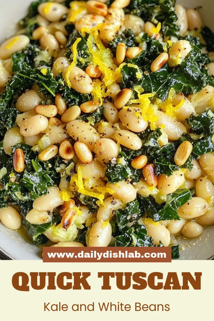Discover this delicious Tuscan Kale White Bean Skillet, a perfect healthy vegetarian dinner! This quick vegetable skillet combines hearty Tuscan kale and nutritious white beans for a meal that's both easy and satisfying. In just 20 minutes, you'll enjoy this vibrant dish that’s great for any night of the week. Save this easy kale recipe for busy days when you need a wholesome meal! Try it today! #TuscanKaleRecipe #WhiteBeanSkillet #HealthyDinner #EasyKaleRecipes
