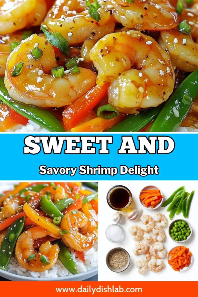 Create a delicious weeknight meal with this honey garlic shrimp stir fry! This quick shrimp dinner is packed with flavor and comes together in just 30 minutes. Featuring tender shrimp coated in sweet honey and savory garlic, this shrimp stir fry recipe is not only easy but also healthy. Perfect for busy nights, this easy garlic shrimp dish will impress your family. Save this recipe for a satisfying and nutritious dinner! #HoneyGarlicShrimp #ShrimpStirFry #QuickDinner #HealthyShrimpRecipes