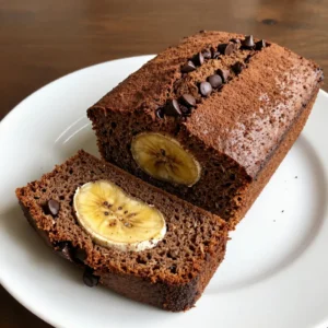 - 3 ripe bananas, mashed - 1/2 cup unsalted butter, melted - 3/4 cup brown sugar - 1 large egg, beaten - 1 teaspoon vanilla extract - 1 teaspoon baking soda - 1/4 teaspoon salt - 1 1/2 cups all-purpose flour - 1/2 cup cocoa powder - 1 cup chocolate chips (milk or dark) - 1/2 cup chopped walnuts or pecans (optional) To make double chocolate banana bread, gather these ingredients first. Ripe bananas are key to a sweet and moist bread. Use bananas that are brown and soft. The butter must be unsalted and melted for a rich flavor. Brown sugar adds sweetness and moisture. The egg binds everything together. Vanilla extract gives a warm taste. Baking soda helps the bread rise. Salt balances the sweetness. All-purpose flour makes the bread fluffy. Cocoa powder gives the chocolate flavor. Chocolate chips add extra sweetness and texture. Walnuts or pecans are optional but add a nice crunch. Once you have all your ingredients ready, you’re set to create a delicious treat! {{ingredient_image_1}} Preheating the Oven and Preparing the Loaf Pan Start by preheating your oven to 350°F (175°C). This temperature helps the bread bake evenly. Next, grease a 9x5 inch loaf pan. Use butter or cooking spray to coat it well. This step keeps the bread from sticking. Mixing the Wet Ingredients In a large bowl, mash three ripe bananas. Use a fork for easy mashing. Add 1/2 cup of melted unsalted butter to the bananas. Mix them until smooth. Next, stir in 3/4 cup of brown sugar. Then, add one large beaten egg and one teaspoon of vanilla extract. Mix these well until everything is combined. Combining Dry Ingredients Sprinkle one teaspoon of baking soda and 1/4 teaspoon of salt over the wet mixture. Mix this in gently. Now, take 1 1/2 cups of all-purpose flour and 1/2 cup of cocoa powder. Fold these into the wet mix. Be careful not to overmix; just combine until you see no dry flour. Pouring the Batter Once your batter is ready, add 1 cup of chocolate chips. If you like, mix in 1/2 cup of chopped walnuts or pecans. Fold them in gently. Now, pour the batter into your prepared loaf pan. Spread it out evenly for even baking. Baking Time and Doneness Test Place the pan in your preheated oven. Bake for 60-65 minutes. To check if it's done, insert a toothpick into the center. If it comes out clean, your bread is ready. If it has batter on it, give it a few more minutes. Cooling Instructions After baking, let the bread cool in the pan for about 10 minutes. This cooling time helps it set. Then, carefully transfer the bread to a wire rack to cool completely. Once it's cool, you can slice and enjoy. Recommended Ripe Banana Characteristics Use bananas that are very ripe. Look for bananas with brown spots. These spots show that the bananas are sweet and soft. Soft bananas mix well into the batter. This helps create a moist bread. Importance of Not Overmixing Mix the batter gently. Overmixing can make the bread tough. When you add flour, just fold it in until you see no more dry flour. This ensures a soft and tender bread. Types of Chocolate to Use Choose high-quality chocolate chips. You can use milk or dark chocolate chips. Each type gives a different taste. Dark chocolate adds a rich flavor, while milk chocolate is sweet and creamy. Optional Add-ins for More Flavor You can add nuts like walnuts or pecans. These add a nice crunch. Consider adding a pinch of espresso powder to boost the chocolate flavor. You can also add a splash of almond extract for a new twist. Pro Tips Use Overripe Bananas: The riper the bananas, the sweeter and more flavorful your bread will be. Look for bananas with brown spots for the best taste. Don’t Overmix the Batter: To ensure a tender loaf, mix the batter until just combined. Overmixing can lead to a dense texture. Experiment with Add-ins: Feel free to customize your bread by adding nuts, dried fruit, or even a swirl of peanut butter for extra flavor and texture. Proper Cooling: Allow the bread to cool completely on a wire rack to prevent it from becoming soggy. This will help maintain its perfect texture. {{image_2}} You can add nuts to your double chocolate banana bread for extra crunch. Walnuts and pecans are both great choices. - Walnuts vs. Pecans: Walnuts have a rich, earthy taste. They bring a nice contrast to the chocolate. Pecans, on the other hand, have a sweet, buttery flavor. They add a different texture but also taste great. - How to Add Flavor with Nuts: To boost the nutty flavor, toast them lightly in a pan before adding. This brings out the oils and enhances the taste. Just chop them and fold them into the batter before baking. You can easily switch up the flavor of your banana bread with a few fun additions. - Adding Peanut Butter Swirls: Swirling in peanut butter gives the bread a creamy, nutty twist. Just drop spoonfuls of peanut butter on top of the batter. Then, use a knife to swirl it gently. Don’t mix it too much; you want to see the swirls! - Using Different Types of Cocoa Powder: Try using dark cocoa powder instead of regular cocoa powder. This will make your banana bread richer and more chocolatey. You can even mix in flavored cocoa powders, like mint or raspberry, for a unique taste. To keep your double chocolate banana bread fresh, use the right method. For short-term storage, wrap the bread tightly in plastic wrap or foil. This keeps moisture inside and prevents it from drying out. Place it in an airtight container or a resealable bag for extra protection. Store it at room temperature for up to three days. For longer storage, freezing is your best option. First, let the bread cool completely. Then, wrap it tightly in plastic wrap. After that, place it in a freezer-safe bag. Label the bag with the date. Your banana bread can stay fresh in the freezer for up to three months. When you want to enjoy your banana bread again, reheating is easy. The best way is to use the oven. Preheat your oven to 350°F (175°C). Unwrap the bread and place it on a baking sheet. Heat it for about 10-15 minutes. Check it often to avoid drying out. You can also reheat slices in the microwave. Just place a slice on a plate and heat for 15-20 seconds. If you want it warm and soft, cover it with a damp paper towel. This keeps the moisture in while it heats. Enjoy your delicious bread warm! Can I use frozen bananas? Yes, you can use frozen bananas. Just thaw them first. This will help them mash easily. Frozen bananas often taste sweeter and add moisture. What can I substitute for cocoa powder? You can use carob powder instead. It has a different flavor but gives a nice taste. If you want a lighter color, use dark chocolate instead. How do I know when my banana bread is done? Check with a toothpick. Insert it in the center of the bread. If it comes out clean, it's ready. If there is wet batter, bake a bit longer. Can I make this recipe as muffins? Yes, you can make muffins! Just fill muffin cups with the batter. Bake for about 20 minutes. Check with a toothpick for doneness. How to adapt for gluten-free diets? To make it gluten-free, use a gluten-free flour blend. Ensure the blend works for baking. Add a little xanthan gum if needed for better texture. In this post, I shared how to make delicious double chocolate banana bread. We covered the simple ingredients, step-by-step instructions, and helpful tips for perfecting your bread. Remember to choose ripe bananas and avoid overmixing for the best texture. You can also add nuts or even peanut butter swirls for a twist. Storing your bread properly ensures it stays fresh, and reheating techniques help maintain moisture. Enjoy creating your tasty treat, and don’t hesitate to experiment with variations!