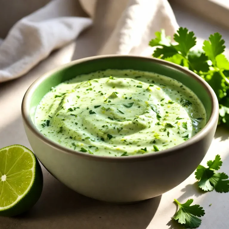 - 1 cup fresh cilantro, packed - 1/2 cup Greek yogurt - 1/4 cup mayonnaise - 2 tablespoons lime juice (freshly squeezed) - 1 small garlic clove, minced - 1 teaspoon honey or agave syrup - Salt and pepper to taste - Water (to thin, if necessary) To make this creamy cilantro lime dressing, you need fresh ingredients. Fresh cilantro gives the dressing a bright taste. Greek yogurt and mayonnaise create a rich base. The lime juice adds a nice zing. Garlic brings depth to the flavor. Honey or agave syrup adds a hint of sweetness. You will also need salt and pepper to season. If the dressing is too thick, use water to thin it out. This dressing is simple to make. Just gather these ingredients, and you are ready to go! {{ingredient_image_1}} - Blending the ingredients Start by gathering your fresh cilantro, Greek yogurt, mayonnaise, lime juice, minced garlic, and honey. Place all these in a blender or food processor. Blend on high until the mix is smooth and creamy. This step creates the base of your dressing. - Adjusting seasoning After blending, taste the dressing. Add salt and pepper to your liking. This step is key to making the flavors pop. A pinch of salt can brighten the dressing and enhance the cilantro's flavor. - Thinning the dressing If the dressing feels too thick, don’t worry! Just add water, one tablespoon at a time. Blend again after each addition. This will help you reach the perfect creamy texture. - Allowing flavors to meld Once you’re happy with the texture, transfer the dressing to a bowl or jar. Cover it and place it in the refrigerator. Letting it sit for at least 30 minutes allows the flavors to develop fully. This resting time is crucial for a delicious dressing! Now you have a tasty creamy cilantro lime dressing ready for salads and more! To get the best flavor in your creamy cilantro lime dressing, start with lime juice. You can adjust the lime juice for more tanginess. If you love a zesty kick, add more lime juice. If you prefer a milder taste, use less. Next, balance sweetness with honey or agave syrup. If your dressing tastes too tart, add one teaspoon of honey or agave. This small change can make a big difference in flavor. To enhance creaminess, use Greek yogurt and mayonnaise. The yogurt gives a nice tang, while mayonnaise adds richness. Together, they create a smooth and creamy texture. When it comes to serving, drizzle this dressing over a fresh salad. It pairs well with greens, veggies, or even grilled chicken. Aim for a colorful mix to make your dish pop. For garnishing, add a few cilantro leaves and a lime wedge. This simple touch makes your dish look fresh and inviting. You can also serve the dressing in a bright bowl. This adds to the overall appeal and makes it even more enticing to eat. Pro Tips Fresh Ingredients Matter: Always use fresh cilantro and freshly squeezed lime juice for the best flavor. Dried herbs and bottled juices can alter the taste significantly. Customize Your Sweetness: Adjust the sweetness by varying the amount of honey or agave syrup based on your preference. Start with less and add more to taste. Perfect Consistency: If you prefer a creamier dressing, use less water when thinning. For a lighter dressing, add more water gradually until desired consistency is achieved. Flavor Development: Allow the dressing to chill in the refrigerator for at least 30 minutes before serving. This resting period helps the flavors meld beautifully. {{image_2}} You can change this dressing in fun ways. First, try using sour cream instead of Greek yogurt. This swap gives a different flavor and texture. You will still get that creamy goodness. Want some heat? Add spices like jalapeño. Just a little can make your dressing spicy and exciting. Start with a pinch and taste as you go. If you want a vegan option, swap out the mayonnaise. Use a vegan mayo made from plants. It keeps the creaminess while making it dairy-free. For extra creaminess, add some avocado. Blend it in with the other ingredients. This makes the dressing richer and smoother. You can also mix in other fresh herbs. Try adding parsley for a different taste. This gives a fresh twist to the dressing that you will love. To keep your creamy cilantro lime dressing fresh, store it in the fridge. Always use an airtight container. Glass jars work great for this. They help keep your dressing from absorbing other smells in the fridge. You can also use plastic containers, but make sure they seal well. This dressing lasts about one week in the fridge. Check for signs of spoilage before using. If it smells off, looks discolored, or has mold, it’s time to toss it. Keeping it in a cool spot will help it stay fresh longer. Yes, you can make this dressing ahead. It tastes even better after sitting. Just store it in the fridge for up to a week. The flavors meld together nicely over time, making it a great choice for meal prep. To make a thinner consistency, add water. Start with one tablespoon and blend. Keep adding until you reach your desired thickness. This way, you can control how thick or thin you want it. This dressing is versatile! You can use it on tacos, grilled veggies, or even as a dip. Drizzle it over grilled chicken or fish for a fresh flavor boost. It also works well with wraps or as a spread on sandwiches. Yes, you can make a dairy-free version! Use a dairy-free yogurt instead of Greek yogurt. There are many options available in stores. You can also swap the mayo for a vegan alternative. This keeps the creamy texture without dairy. Freezing is not recommended for this dressing. The texture may change when thawed. It’s best to enjoy it fresh. However, you can store it in the fridge for up to a week, which keeps it tasting great. This blog post gave you a complete guide to making a fresh and tasty dressing. You learned about key ingredients and steps to blend them perfectly. I shared tips to enhance flavors and how to serve it well. You saw ways to change ingredients for your taste and storage tips to keep it fresh. Try making this dressing your own. It adds great flavor to various dishes and is easy to prepare. Enjoy experimenting in your kitchen!