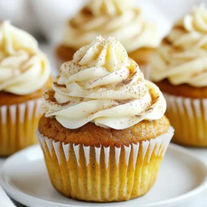 - 1 cup all-purpose flour - 1/2 teaspoon baking powder - 1/2 teaspoon baking soda - 1/2 teaspoon ground cinnamon - 1/4 teaspoon ground nutmeg - 1/4 teaspoon ground ginger - 1/4 teaspoon salt These dry ingredients make the base of the cupcakes. The flour gives structure, while the baking powder and baking soda help them rise. The spices add that warm, cozy flavor we love in fall treats. - 1/2 cup pumpkin puree - 1/2 cup granulated sugar - 1/4 cup brown sugar, packed - 1/4 cup unsalted butter, softened - 2 large eggs - 1 teaspoon vanilla extract - 1/2 cup strong brewed coffee, cooled The wet ingredients bring moisture to the cupcakes. Pumpkin puree not only adds flavor but also keeps them soft. The sugars create sweetness and a nice texture. The coffee enhances that delightful pumpkin spice taste. - 1/2 cup powdered sugar - 1/4 cup cream cheese, softened - 1/4 teaspoon pumpkin spice The frosting adds a creamy finish. Cream cheese gives it a tangy, rich flavor. The powdered sugar sweetens it up, and pumpkin spice ties it all together, making every bite feel special. {{ingredient_image_1}} First, set your oven to 350°F (175°C). While it heats, grab a muffin tin. Line it with cupcake liners. This helps with easy removal and keeps your cupcakes neat. In a medium bowl, whisk these dry items together: - 1 cup all-purpose flour - 1/2 teaspoon baking powder - 1/2 teaspoon baking soda - 1/2 teaspoon ground cinnamon - 1/4 teaspoon ground nutmeg - 1/4 teaspoon ground ginger - 1/4 teaspoon salt Make sure the mixture is well combined. This helps give your cupcakes a great flavor. In a large bowl, beat together: - 1/4 cup unsalted butter, softened - 1/2 cup granulated sugar - 1/4 cup brown sugar, packed Mix until it looks light and fluffy. Next, add: - 1/2 cup pumpkin puree - 2 large eggs - 1 teaspoon vanilla extract Stir until everything is mixed well. Now, it’s time to combine the dry and wet ingredients. Gradually add the dry mix into the wet mix. Alternate with: - 1/2 cup strong brewed coffee, cooled Start and end with the dry mix. Stir until just combined. Don't overmix, or the cupcakes may turn out tough. Evenly fill the cupcake liners with your batter. Fill them about 2/3 full. Bake for 18-20 minutes. Check doneness by inserting a toothpick in the center. If it comes out clean, they are ready! Let the cupcakes cool in the pan for about 5 minutes. Then, move them to a wire rack to cool completely. For the frosting, start by beating: - 1/4 cup cream cheese, softened Continue mixing until it's smooth. Gradually add: - 1/2 cup powdered sugar - 1/4 teaspoon pumpkin spice Mix until fluffy and well combined. Once the cupcakes are cool, frost each one generously with your cream cheese frosting. For a fun touch, you can add a dollop of whipped cream. Finish with a sprinkle of cinnamon to make them festive. Enjoy your tasty pumpkin spice latte cupcakes! To get soft cupcakes, use room-temperature butter and eggs. This helps mix well and makes a light batter. Make sure to combine the wet and dry ingredients gently. Overmixing can make them tough. Instead, mix until you see no dry flour. This keeps the cupcakes fluffy. Check if your cupcakes are done by using a toothpick. Insert it in the center of a cupcake. If it comes out clean, they are ready. If it has wet batter, they need more time. The cupcakes should also spring back when lightly touched. For smooth frosting, start with softened cream cheese. Beat it well before adding powdered sugar. This helps avoid lumps. Add the pumpkin spice gradually to balance the flavor. Taste as you go to find the perfect sweetness. When frosting, use a spatula for an even spread. You can also add whipped cream on top for extra fun! Pro Tips Use Fresh Spices: Freshly ground spices, especially cinnamon, nutmeg, and ginger, will enhance the flavor of your cupcakes significantly. Check Coffee Strength: Ensure your brewed coffee is strong enough to complement the pumpkin flavor; consider using espresso for a richer taste. Room Temperature Ingredients: Always use room temperature butter, eggs, and cream cheese for smoother mixing and a better texture. Frosting Variations: Experiment with different frosting flavors, such as maple or vanilla, to create a unique twist on your pumpkin spice latte cupcakes. {{image_2}} You can make gluten-free pumpkin spice latte cupcakes by using gluten-free flour. Many brands offer great blends that work well. Just swap the all-purpose flour for a gluten-free mix. The texture will still be light and fluffy. Make sure to check the labels to ensure no gluten sneaks in. To make a vegan version, replace the eggs with flax eggs. Mix one tablespoon of ground flaxseed with three tablespoons of water. Let it sit until it thickens. Use a dairy-free butter and choose your favorite non-dairy milk instead of coffee. This way, everyone can enjoy these fall treats! While cream cheese frosting is tasty, you have other options. Try a simple vanilla buttercream. Just mix softened dairy-free butter with powdered sugar and a splash of vanilla. Or, for a lighter touch, make whipped coconut cream. Chill a can of coconut milk, scoop out the solid, and whisk it. This adds a nice twist! To keep your pumpkin spice latte cupcakes fresh, store them in an airtight container. This helps to prevent them from drying out. Place wax paper between layers to avoid sticking. Store them at room temperature for up to two days. If you want to keep them longer, consider refrigerating them. They can last up to a week in the fridge. Freezing unfrosted cupcakes is a great way to save them for later. First, let the cupcakes cool completely. Then, wrap each cupcake in plastic wrap. Place them in a freezer-safe bag or container. Make sure to label the bag with the date. They can stay frozen for up to three months. When you're ready to eat them, just thaw them at room temperature. To reheat your cupcakes, preheat the oven to 350°F (175°C). Place the cupcakes on a baking sheet. Cover them loosely with aluminum foil to keep them moist. Heat for about 10 to 15 minutes. You can also use a microwave. Heat each cupcake for about 10-15 seconds. Be careful not to overheat them, as they can get dry. Enjoy your warm cupcakes with fresh frosting! Yes, you can use pumpkin pie filling. However, it includes spices and sweeteners. This can change the taste and texture. If you choose this option, cut back on the sugar in the recipe. This way, your cupcakes won’t be too sweet. To boost the coffee flavor, add more brewed coffee to the batter. Start with an extra 1/4 cup. You can also add instant coffee granules. Mix 1-2 teaspoons into the dry ingredients. This will deepen the coffee taste without changing the batter too much. You can swap cream cheese with Greek yogurt or mascarpone. These options provide a smooth texture. They also keep the frosting creamy. If you prefer a sweeter option, use butter instead. Just mix well with powdered sugar to reach the right consistency. These cupcakes stay fresh for about 3-4 days. Store them in an airtight container at room temperature. For longer freshness, keep them in the fridge. Just remember, if you frost them, they might last a day less. You learned about the ingredients and steps for making delicious pumpkin spice latte cupcakes. We explored tips for great texture and creative variations. Proper storage and answers to your questions ensure your success. Remember, baking is fun and allows you to experiment. Enjoy sharing your tasty cupcakes with friends and family. With these tips, you're ready to bake like a pro!