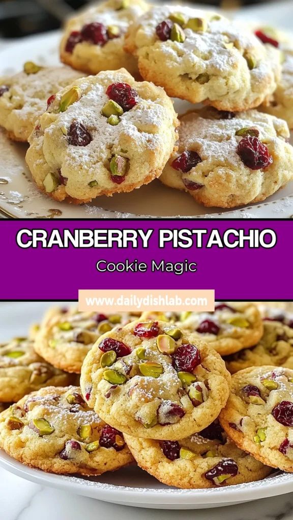 Indulge in the delightful flavors of Cranberry Pistachio Cookies, a must-try Bliss Cookies Recipe perfect for your holiday celebrations. These Nutty Cookie Recipes are not only easy to make but also bursting with the sweet and tart combination of cranberries and crunchy pistachios. Perfect for gifting or enjoying at home, this is one of the best Holiday Cookie Recipes you'll find. Save this recipe for your cookie jar! #CranberryCookies #PistachioDelight #HolidayBaking #EasyRecipes