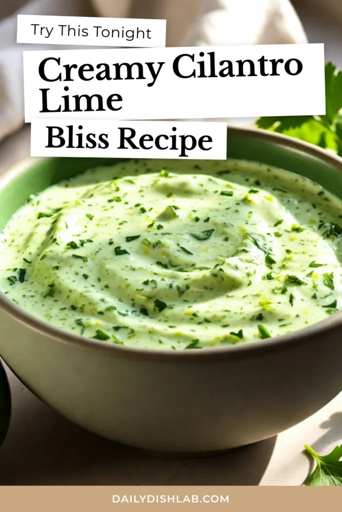 Elevate your salads with this creamy cilantro lime dressing! Made with fresh cilantro, Greek yogurt, and zesty lime, this healthy salad dressing adds a burst of flavor to any dish. Perfect for drizzling or dipping, it's a delicious and easy zesty dressing recipe you'll love. Ready in just 10 minutes, it's the ultimate creamy cilantro dressing for every occasion. Try it today! #CilantroLimeDressing #HealthySaladDressing #ZestyDressingRecipe #GreekYogurtDressing