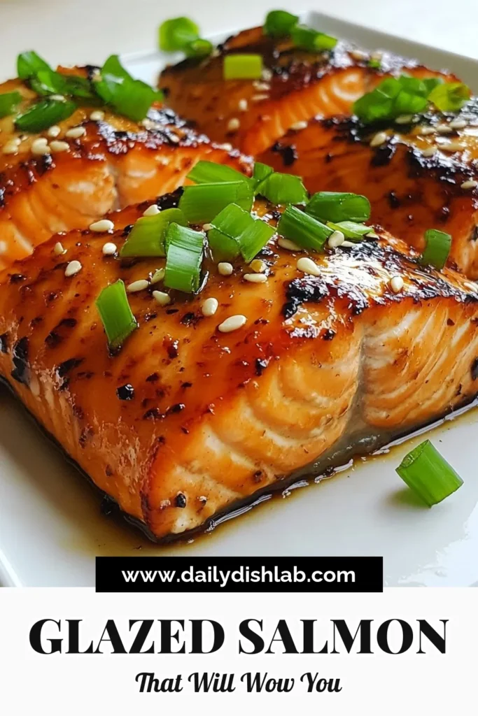 Discover the mouthwatering flavors of Ginger Soy Glazed Salmon, a quick and healthy salmon recipe that brings an Asian inspired twist to your dinner table. This easy grilled salmon with ginger marinade is perfect for busy weeknights and will impress your family and friends. Get ready to savor each bite! Pin this delicious recipe now and elevate your cooking game! #GingerSoyGlazedSalmon #QuickSalmonRecipes #HealthyDinner #AsianInspiredDish