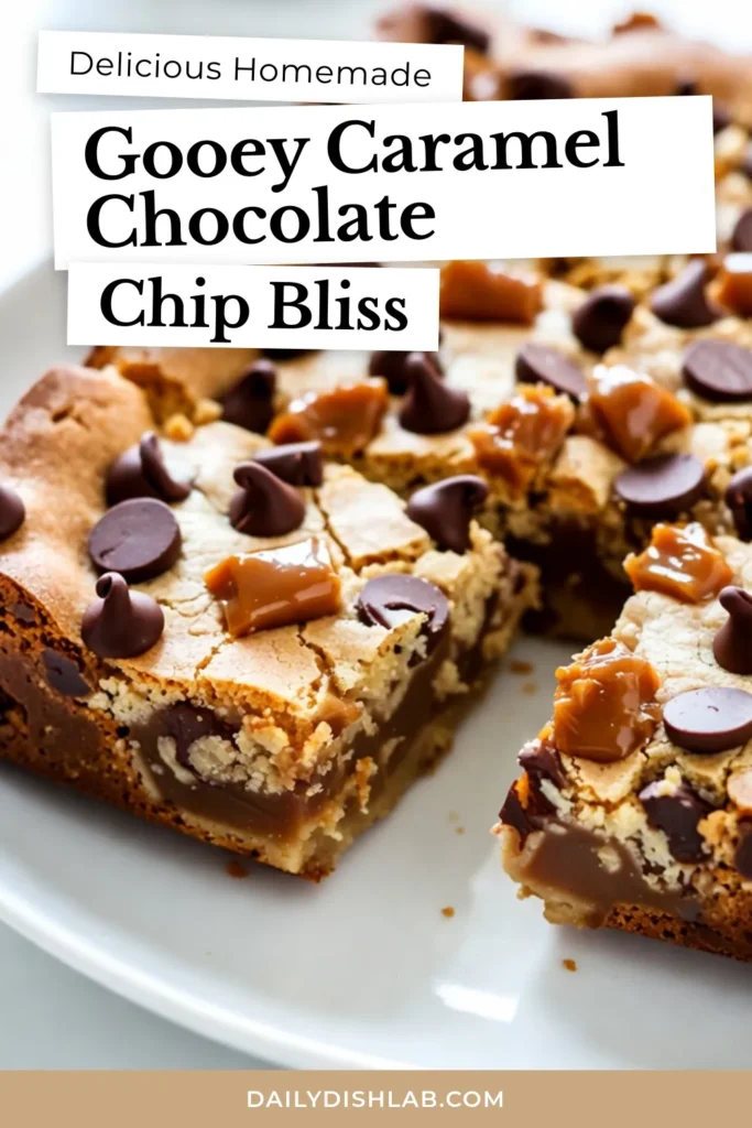 Indulge in these decadent caramel chocolate blondies! This easy blondie recipe combines rich caramel bits and delicious chocolate chip blondies for an irresistible treat. Perfect for dessert recipes with caramel, these bars are simple to bake and sure to impress. Try this recipe for a sweet addition to your baking repertoire. Save and share this delicious caramel chocolate chip blondies recipe today! #DessertRecipes #BakingWithCaramelBits #ChocolateChipBlondies #EasyBlondieRecipe