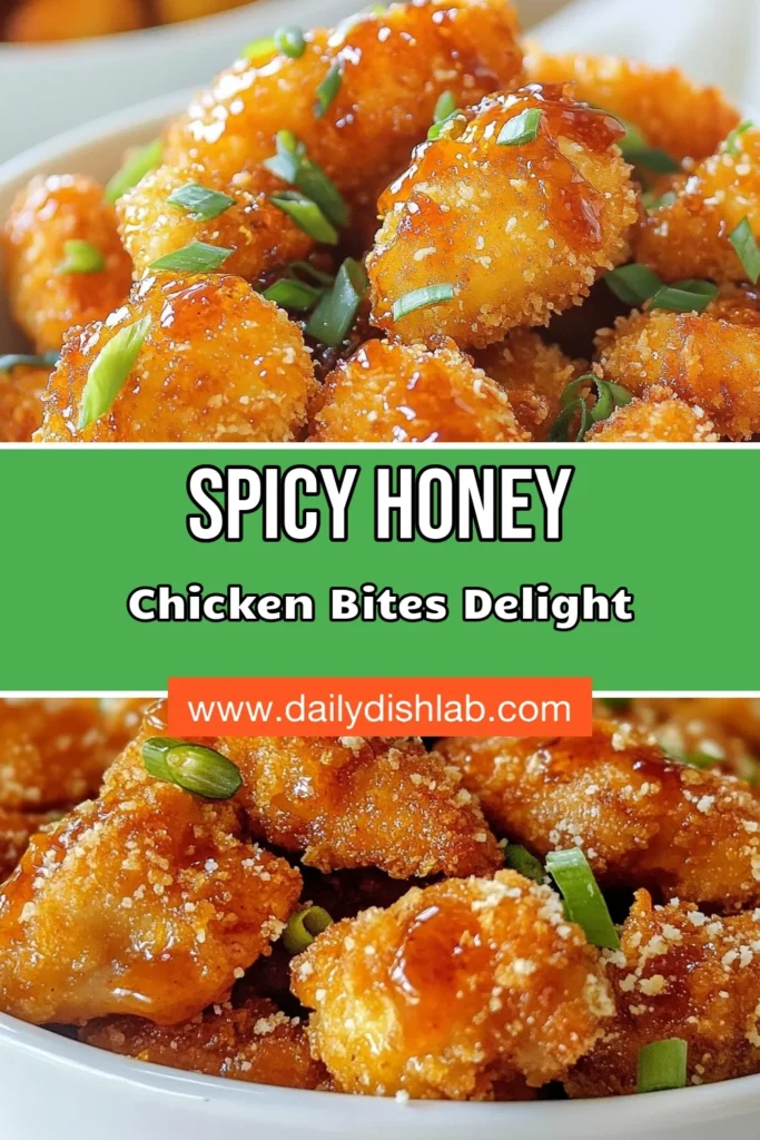 Craving a delicious snack? Try these Sriracha Honey Chicken Bites! This easy baked chicken snack recipe features crunchy chicken bites coated in a perfectly spicy honey sauce. Ideal for parties or a weeknight treat, these spicy honey chicken delights are sure to impress. Ready in just 30 minutes, they’re the perfect blend of flavor and fun. Don't forget to save this recipe for your next gathering! #SrirachaHoneyChicken #EasyChickenBites #SpicyHoneyChicken #BakedChickenSnack