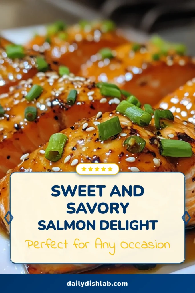 Indulge in this delicious Honey Garlic Glazed Salmon, a fantastic option for easy salmon dishes that are both healthy and mouthwatering. This glazed salmon recipe takes just 30 minutes to prepare, making it ideal for busy weeknights. Packed with flavor and nutrients, it's perfect for anyone seeking quick, healthy salmon recipes. Try this dish today and elevate your meal prep! Save this recipe now for your next cooking adventure! #HoneyGarlicSalmon #GlazedSalmonRecipe #30MinuteMeals #HealthySalmonRecipes