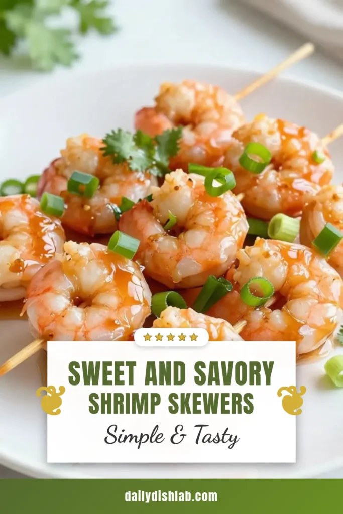 Savor the deliciousness of Honey Garlic Shrimp Skewers! This easy shrimp skewers recipe features a delectable honey garlic sauce shrimp that will impress your guests. Marinated in a simple yet flavorful easy shrimp marinade, these grilled shrimp recipes are perfect for your next BBQ. Ready to indulge? Click to discover the full recipe and bring this mouthwatering dish to your table! #HoneyGarlicShrimp #ShrimpSkewers #GrilledShrimp #EasyShrimpMarinade