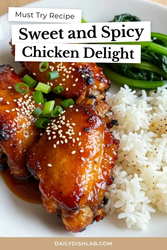 Discover the deliciousness of spicy maple glazed chicken, an easy chicken thigh recipe that’s perfect for busy weeknights! This savory chicken marinade combines pure maple syrup, garlic, ginger, and a kick of red chili flakes for an exciting flavor. Elevate your healthy chicken dinner ideas with this simple recipe that the whole family will love. Don’t forget to save and try it tonight! #SpicyMapleGlazedChicken #HealthyDinnerIdeas #ChickenRecipes #MapleSyrupChicken