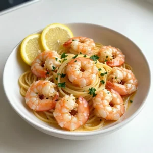 To make Lemon Garlic Shrimp Scampi, gather these ingredients: - 1 pound large shrimp, peeled and deveined - 4 cloves garlic, minced - 1/4 cup unsalted butter - 2 tablespoons olive oil - Juice and zest of 1 lemon - 1/4 teaspoon red pepper flakes (adjust for spice preference) - Salt and black pepper to taste - 8 ounces linguine or spaghetti - 1/4 cup fresh parsley, chopped - Grated Parmesan cheese for serving (optional) If you face any trouble finding an ingredient, here are some substitutes: - Shrimp: Use scallops or chicken if you can't find shrimp. - Butter: You can swap butter with olive oil for a lighter dish. - Garlic: Garlic powder can work in a pinch. Use one-eighth teaspoon for each clove. - Red pepper flakes: If you want less spice, use paprika instead. - Parsley: Basil or cilantro can add a fresh twist. Fresh shrimp can make your dish shine. Here are tips to choose the best: - Smell: Fresh shrimp should have a clean, salty smell. If it smells like ammonia, skip it. - Color: Look for shrimp that have a shiny, translucent shell. Avoid dark spots. - Texture: Fresh shrimp should feel firm and not slimy. - Eyes: If you see whole shrimp, the eyes should be clear and bright, not cloudy. By following these tips, you'll ensure your Lemon Garlic Shrimp Scampi is full of flavor. Enjoy your cooking! {{ingredient_image_1}} Start by boiling water in a large pot. Add salt to the water for flavor. Once it boils, add 8 ounces of linguine or spaghetti. Cook it according to the package instructions until it is al dente. This usually takes about 8-10 minutes. When the pasta is ready, save half a cup of the pasta water. Then, drain the pasta and set it aside. This water will help make a nice sauce later. In a big skillet, melt 1/4 cup of unsalted butter with 2 tablespoons of olive oil over medium heat. Once it melts, add 4 minced garlic cloves. Cook the garlic for about one minute. It should smell great but not burn. Next, turn the heat to medium-high and add 1 pound of large shrimp. Season them with salt, black pepper, and 1/4 teaspoon of red pepper flakes. Cook the shrimp for 2-3 minutes on each side, until they turn pink and opaque. Now, it’s time to make magic happen! Add the juice and zest of 1 lemon to the skillet. Stir everything well to combine. Let it cook for another minute to blend the flavors. Next, toss in the cooked pasta and mix it all together. If the dish seems dry, add some of the reserved pasta water until you get a light sauce. Finally, remove the skillet from heat and stir in 1/4 cup of chopped fresh parsley. Taste the dish and adjust the seasoning if needed. To get the best garlic taste, use fresh garlic. Mince it finely to release its oils. When you sauté it, cook it just until it smells great. Overcooking will make it bitter. Remember, the garlic should not brown; it just needs to soften. This simple step makes a big difference. Red pepper flakes add a nice kick to the dish. Start with a small amount, like 1/4 teaspoon. If you like heat, feel free to add more. Taste as you go. You want a balance, not just heat. This way, everyone can enjoy the dish at their spice level. If you have leftovers, store them in an airtight container. Place them in the fridge for up to 2 days. To reheat, warm them gently on the stove. Add a splash of water or olive oil to keep it moist. Avoid the microwave if you can; it can make the shrimp tough. Enjoy your tasty meal again! Pro Tips Fresh Shrimp: Always use fresh or high-quality frozen shrimp for the best flavor and texture. Make sure they are properly thawed before cooking. Garlic Timing: Be careful not to overcook the garlic; it should be fragrant but not browned. Burnt garlic can impart a bitter taste to your dish. Pasta Water: Adding reserved pasta water helps create a silky sauce. Start with a little and add more if needed to reach your desired consistency. Garnish Smartly: Add parsley at the end to preserve its fresh flavor. For a twist, consider adding a sprinkle of lemon zest on top before serving. {{image_2}} You can make this dish even better by adding vegetables. Some great choices are spinach, cherry tomatoes, and bell peppers. Just sauté the veggies in the skillet before adding the shrimp. This gives you a nice color and extra flavor. It also makes the dish healthier. Try adding 1 cup of your favorite veggies for a tasty twist. While linguine or spaghetti works best, you can use other types of pasta. Fettuccine or penne are great options. The cooking time may change, so check the package. Whole wheat or gluten-free pasta can also be fun to try. Each type gives a different texture, making your meal unique. For a vegan or vegetarian version, swap out shrimp for mushrooms or zucchini. Both add a nice texture. Use plant-based butter and olive oil for the sauce. You can also add chickpeas for protein. This way, you keep the flavor while making it meat-free. Enjoy your new twist on a classic dish! To keep leftovers fresh, place them in an airtight container. Make sure the shrimp scampi cools down first. Store it in the fridge for up to three days. If you want to keep it longer, consider freezing. When you are ready to eat, gently reheat the shrimp scampi. You can use a skillet or microwave. If using a skillet, add a splash of water or broth. This keeps the dish moist. Heat it on low until warm. If microwaving, cover it loosely and heat in short bursts. You can freeze shrimp scampi for later. Use a freezer-safe container or bag. Make sure to remove as much air as possible. It will stay good for about one to two months in the freezer. When you're ready to eat, thaw it in the fridge overnight, then reheat. Yes, you can use frozen shrimp. Just make sure to thaw them first. Place shrimp in cold water for about 15 minutes. Pat them dry before cooking. This helps get rid of extra water. It also makes sure they cook evenly. You have many options! Serve it with a simple green salad. Garlic bread pairs well too. You can also add a side of steamed veggies. A glass of white wine complements this dish nicely. The bright flavors of lemon and garlic shine through. Shrimp cook quickly. They turn pink and opaque when done. Look for a firm texture. If they curl tightly, they are ready. Avoid overcooking, or they will become rubbery. Keep an eye on them while cooking! In this blog post, we explored how to create delicious shrimp scampi. We covered essential ingredients, offered substitutes, and shared tips for fresh shrimp. You learned step-by-step instructions for cooking pasta, sautéing garlic, and combining everything. We shared tips for perfecting flavors and storing leftovers. Lastly, we discussed fun variations and answered common questions. Cook this dish your way to enjoy a tasty meal. Your kitchen creations can impress everyone.