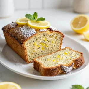 - 1 ½ cups all-purpose flour - ½ cup unsalted butter, softened - 1 cup granulated sugar The main ingredients form the base of this loaf. All-purpose flour gives it structure. Unsalted butter adds richness and moisture. Granulated sugar brings sweetness and helps the loaf rise. - 1 tablespoon lemon zest - ¼ cup fresh lemon juice - ½ teaspoon vanilla extract These flavor enhancers brighten the loaf. Lemon zest adds a punchy citrus note. Fresh lemon juice gives it a tangy flavor. Vanilla extract rounds out the taste, making each bite delightful. - ½ cup plain yogurt or sour cream - 2 tablespoons poppy seeds Optional additions can enhance your loaf. Yogurt or sour cream keeps it moist and tender. Poppy seeds add crunch and a unique visual appeal. You can add more or less, depending on your taste. {{ingredient_image_1}} - First, preheat your oven to 350°F (175°C). - Grease a 9x5-inch loaf pan and line it with parchment paper for easy removal. - In a bowl, whisk together 1 ½ cups of all-purpose flour, 1 teaspoon of baking powder, ½ teaspoon of baking soda, and ¼ teaspoon of salt. Set this dry mixture aside. - In a large mixing bowl, cream together ½ cup of softened unsalted butter and 1 cup of granulated sugar. Mix until light and fluffy, which takes about 3-4 minutes with an electric mixer. - Beat in 2 large eggs, one at a time. Make sure each egg is fully mixed in before adding the next. - Add 1 tablespoon of lemon zest, ¼ cup of fresh lemon juice, and ½ teaspoon of vanilla extract to the mixture. Mix well to combine all flavors. - Gradually add the dry mixture to the wet ingredients. Alternate this with ½ cup of plain yogurt, starting and ending with the flour mixture. Mix until just combined to avoid overmixing. - Gently fold in 2 tablespoons of poppy seeds with a spatula until they are evenly spread throughout the batter. - Pour the batter into your prepared loaf pan and smooth the top. - Bake in your preheated oven for 50-60 minutes. Check if it’s done by inserting a toothpick into the center. It should come out clean. - Once baked, remove the loaf from the oven and let it cool in the pan for about 10 minutes. Then transfer it to a wire rack to cool completely. - Ensuring accurate measurements: Use a kitchen scale for precise flour and sugar amounts. This step helps you avoid a dry loaf. If you use cups, spoon flour into the cup and level it off with a knife. - Avoiding overmixing: Mix just until combined. Overmixing can lead to a dense loaf. When you fold in the poppy seeds, do it gently. - Best ways to cool the loaf: After baking, let the loaf cool in the pan for 10 minutes. This prevents it from breaking apart. Then, move it to a wire rack to cool completely. This helps keep the texture light and fluffy. - Perfecting the loaf texture: If the loaf feels too moist, it may need more time in the oven. Check with a toothpick; it should come out clean. - Serving suggestions: Slice the loaf and arrange it on a nice platter. It looks great for brunch or tea time. - Garnishing ideas: Dust the top with powdered sugar for sweetness. Add thin lemon slices or fresh mint leaves for color and freshness. These touches make your loaf stand out! Pro Tips Fresh Ingredients: Always use fresh lemons for both zest and juice to enhance the flavor of your loaf. Yogurt Substitute: If you don’t have yogurt, sour cream can be used as an excellent substitute for moisture and tanginess. Check for Doneness: Use a toothpick to test the center of the loaf; it should come out clean or with a few crumbs attached, not wet batter. Cooling Tip: Allow the loaf to cool completely on a wire rack to prevent it from becoming soggy on the bottom. {{image_2}} You can make your lemon poppy seed loaf even more exciting! Try adding different citrus fruits like orange or lime. This creates a fresh twist. You can also use lemon extract instead of vanilla. It enhances the lemon flavor and makes it more intense. If you need gluten-free options, use almond or coconut flour. These swaps work well in this recipe. For a vegan version, replace eggs with flaxseed meal or applesauce. Use coconut yogurt instead of plain yogurt to keep it dairy-free. Instead of a loaf, make lemon poppy seed muffins. They are perfect for brunch or snacks. You can also bake mini loaves for gifts. They look cute and are easy to share! To keep your lemon poppy seed loaf fresh at room temperature, wrap it well. You can use plastic wrap or place it in an airtight container. This helps to keep moisture in and avoids drying out. Store it in a cool, dry place away from sunlight. Your loaf will stay tasty for about 2-3 days this way. If you want to enjoy this loaf later, freezing is a great option. First, let the loaf cool completely. Then, wrap it tightly in plastic wrap. After that, place it in a freezer-safe bag or container. This method keeps it fresh for up to three months. When you’re ready to eat it, just remove it from the freezer. Thaw it overnight in the fridge or on the counter for a few hours. To maintain freshness, always store your loaf in a cool area. Avoid cutting into it until you’re ready to serve. This keeps the inside moist. Check for signs of spoilage, like a dry texture or off smell. If you see mold or it feels very hard, it's best to toss it. By following these tips, you can enjoy your lemon poppy seed loaf at its best! Can I use a different flour? Yes, you can use whole wheat flour for a healthier option. It may change the texture a bit, making it denser. Almond flour is another choice. It adds a nice nutty flavor but may need adjustments in liquid. How do I know when the loaf is done? Check the loaf with a toothpick. Insert it into the center. If it comes out clean, the loaf is done. You can also look for a golden brown top and a firm texture. Why is my loaf dense? A dense loaf can happen for a few reasons. Overmixing the batter can lead to too much gluten, making it heavy. Using too much flour can also cause density. Make sure you measure carefully and mix just until combined. How long does lemon poppy seed loaf last? The loaf stays fresh for about three days at room temperature. Store it in an airtight container. If you want it to last longer, refrigerate it for up to a week. Can I replace eggs in this recipe? Yes, you can use flax eggs or applesauce. For each egg, use one tablespoon of ground flaxseed mixed with two and a half tablespoons of water. Let it sit for a few minutes to thicken. What can I use instead of yogurt? Sour cream works well as a substitute. You can also use buttermilk or a plant-based yogurt for a dairy-free option. Adjust the moisture based on what you choose. You learned about the key ingredients and steps to make lemon poppy seed loaf. Proper preparation, accurate measuring, and mindful mixing are essential for success. Explore variations like different fruits or gluten-free options for a new twist. With the right storage methods, your loaf will stay fresh longer. Remember to ask questions if you face challenges. Enjoy the baking journey and share your delicious creation with others!