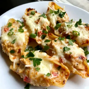 To make Cajun Chicken Alfredo Stuffed Shells, you need these key items: - 20 jumbo pasta shells - 2 cups cooked chicken, shredded - 1 cup Cajun seasoning (adjust to taste) - 2 cups Alfredo sauce - 1 cup cream cheese, softened - 1 cup shredded mozzarella cheese - ½ cup grated Parmesan cheese - 2 tablespoons olive oil - 1 red bell pepper, diced - ½ cup green onions, sliced - Salt and pepper to taste - Fresh parsley, chopped (for garnish) These ingredients create a rich and creamy dish with a fun kick. You can add some extra ingredients to boost flavor. Consider adding: - Chopped jalapeños for heat - Sausage for a meaty touch - Spinach for added greens - Garlic for a robust flavor These options let you customize your stuffed shells to fit your taste. Adjusting the dairy and spice can make a big difference. If you prefer it creamier, add more cream cheese. For a spicier kick, increase the Cajun seasoning. You can even mix in some cheddar cheese for a twist. Always taste as you go to find your perfect balance. {{ingredient_image_1}} Start by cooking the jumbo pasta shells. Boil a large pot of salted water. Add the shells and cook until they are al dente. This usually takes about 10-12 minutes. Once they are done, drain them. Rinse the shells under cold water to stop the cooking. This step keeps the shells firm for stuffing. In a large bowl, mix together the shredded chicken and Cajun seasoning. Adjust the seasoning based on your taste. Next, add the softened cream cheese and half of the Alfredo sauce to the bowl. Then, toss in the diced red bell pepper and half of the mozzarella cheese. Season with salt and pepper. Stir everything until it is well combined. This filling is the heart of the dish, so make sure it tastes great. Now comes the fun part—stuffing the shells! Take each cooked shell and carefully fill it with the chicken mixture. Pack the filling tightly to avoid any gaps. Place the stuffed shells seam side up in a large baking dish. Spread a thin layer of the remaining Alfredo sauce on the bottom of the dish first. Pour the rest of the Alfredo sauce over the shells. Then, sprinkle the remaining mozzarella and Parmesan cheese on top. Cover the dish with foil and bake it in a preheated oven at 375°F (190°C) for 25 minutes. After that, remove the foil and bake for another 10-15 minutes to get a bubbly, golden top. Once done, garnish with chopped green onions and parsley for a fresh look. To cook jumbo shells well, boil them in salted water. This adds flavor. Cook them just until they are al dente. This means they should still have a firm bite. Drain them and rinse with cold water. This stops the cooking. If you overcook, they might break when you stuff them. Keep an eye on the time! If you have dietary needs, you can still enjoy this dish. For gluten-free options, use gluten-free jumbo shells. You can substitute chicken with tofu or mushrooms for a plant-based meal. Use dairy-free cream cheese and sauces if you want to make it vegan. Adjust the spices to suit your taste, and you can still have a tasty meal! The Cajun seasoning gives these shells a nice kick. If you prefer less heat, cut back on the seasoning. You can also add more cream cheese or Alfredo sauce to tone it down. For spice lovers, add hot sauce or cayenne pepper to the filling. Remember, you control the heat, so make it your own! Pro Tips Adjust the Spice Level: If you prefer a milder dish, reduce the amount of Cajun seasoning or use a milder blend. Taste as you go to get the perfect balance for your palate. Make Ahead: Prepare the stuffed shells in advance and store them in the fridge for up to 24 hours before baking. This makes for a quick and easy dinner on busy nights! Experiment with Cheeses: Feel free to mix and match different cheeses, such as cheddar or pepper jack, to add a unique flavor twist to your stuffed shells. Garnish for Freshness: Fresh herbs like basil or cilantro can elevate the dish. Consider using them in addition to parsley for a pop of freshness. {{image_2}} To make a vegetarian version, swap the chicken for sautéed mushrooms and zucchini. Use the same Cajun seasoning for that punchy flavor. Cream cheese and Alfredo sauce keep it rich and creamy. Add spinach for extra greens. This version is just as tasty and filling. For spicy shrimp stuffed shells, use shrimp instead of chicken. Season the shrimp with Cajun spice and sauté until cooked. Mix it with cream cheese and Alfredo. This swap adds a seafood twist that is sure to impress. The shrimp brings a nice texture and flavor. If you want a twist with greens, try creamy spinach and chicken shells. Add fresh spinach to the chicken mixture. You can also mix in some ricotta cheese for a different texture. This version enhances the health factor while still keeping it rich and flavorful. To store leftover Cajun Chicken Alfredo Stuffed Shells, place them in an airtight container. Make sure to let them cool first. This keeps the shells fresh and tasty. You can store them in the fridge for up to three days. If you want to save them longer, freezing is a great option. To freeze these stuffed shells, follow these steps: - Cool the shells completely after baking. - Place them in a single layer on a baking sheet. - Freeze them for about one hour. - Once frozen, transfer them to a freezer-safe bag or container. - Label the bag with the date. They can last up to three months in the freezer. When you are ready to eat your stuffed shells, reheating correctly is key. Here’s how: - For the oven: Preheat to 350°F (175°C). Place the shells in a baking dish. Cover with foil and heat for about 25 minutes. - For the microwave: Place a few shells on a microwave-safe plate. Heat in 30-second intervals until warm. Add a splash of Alfredo sauce to keep them moist. - Enjoy your leftovers with fresh toppings like green onions or parsley! Yes, you can make these stuffed shells ahead of time. Prepare them, then cover and chill in the fridge. Bake them when you’re ready to eat. Just add a few extra minutes to the cooking time if they are cold. This makes meal prep easy and fun. I love serving these shells with a fresh salad or garlic bread. The salad adds crunch and balance. You can also pair them with steamed veggies for a colorful plate. A light wine can make the meal feel special too. To adjust the spice level, use less Cajun seasoning. Start with a teaspoon and taste as you mix. You can also add creamy elements like more cream cheese or Alfredo sauce if it gets too spicy. For extra heat, add diced jalapeños or hot sauce. Cajun Chicken Alfredo Stuffed Shells bring bold flavors and fun to your table. This dish combines tasty ingredients with easy steps. You learn to prepare, assemble, and adjust flavors to fit your style. Don't forget the helpful tips for cooking and storage. With these ideas, you can make meals that impress. Try the vegetarian options or spicy shrimp variations for new tastes. Make it your own and enjoy every bite! Keep experimenting to find what you love.
